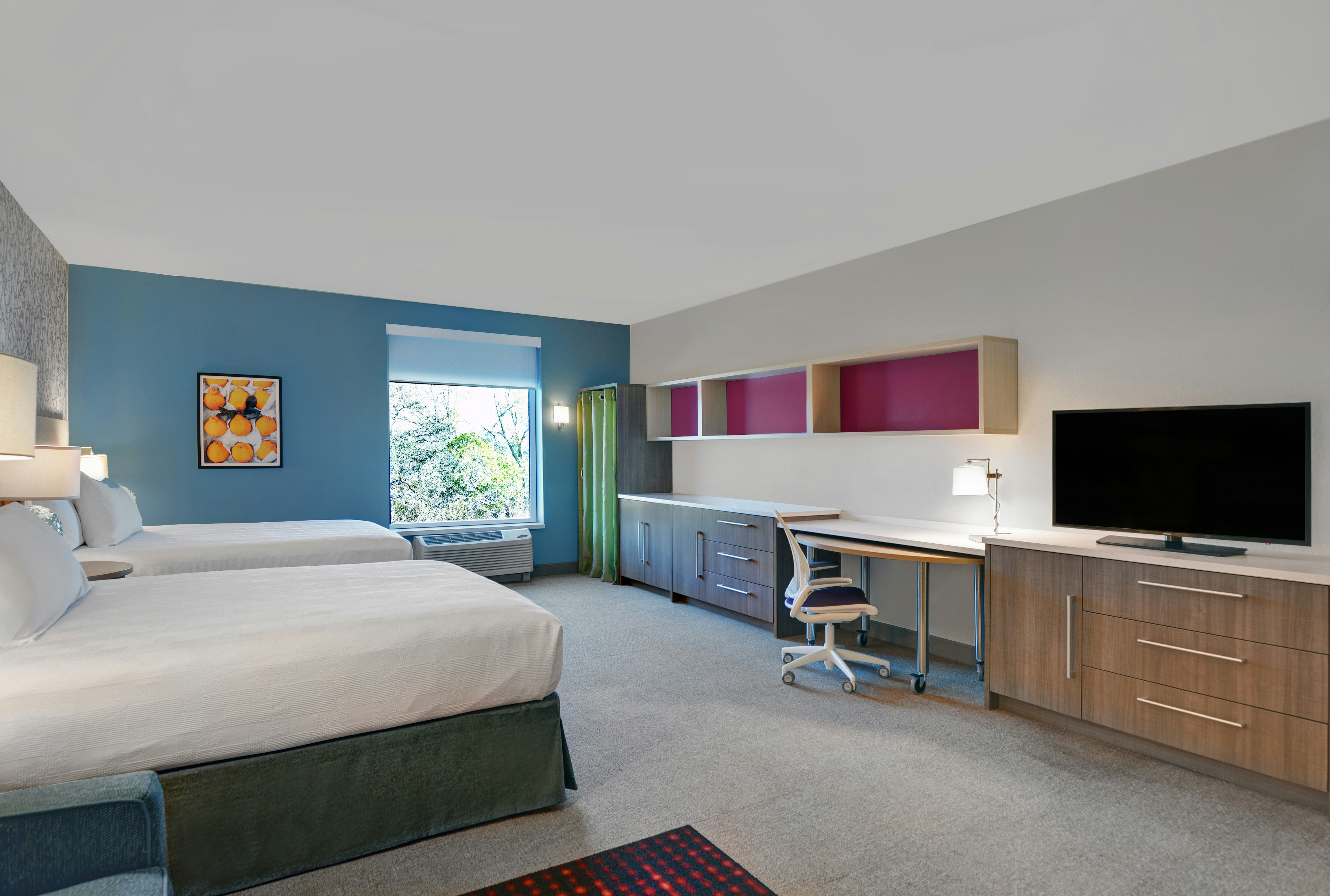 Studio, 2 Queen Beds, Accessible