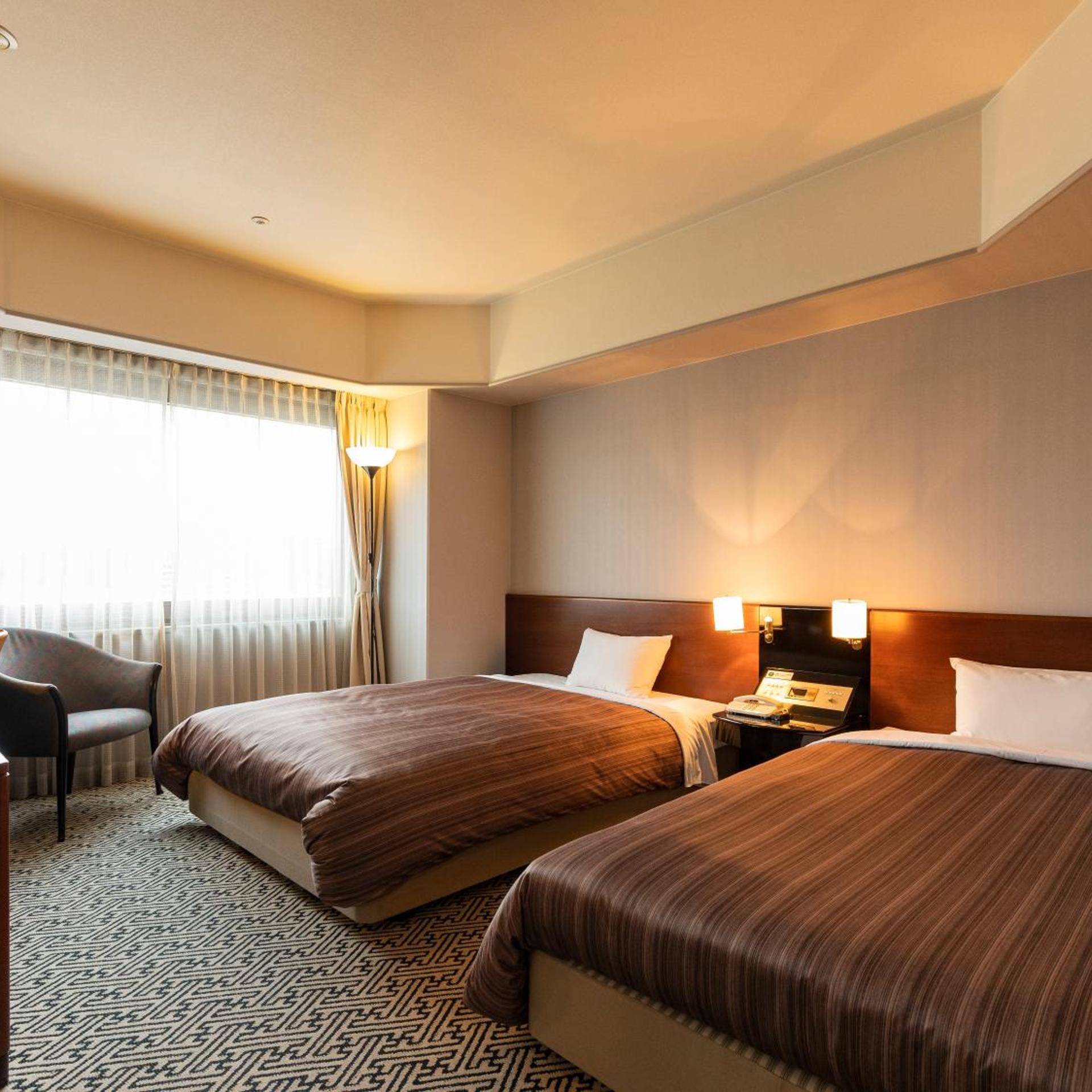 Room, Twin Beds, Castle View