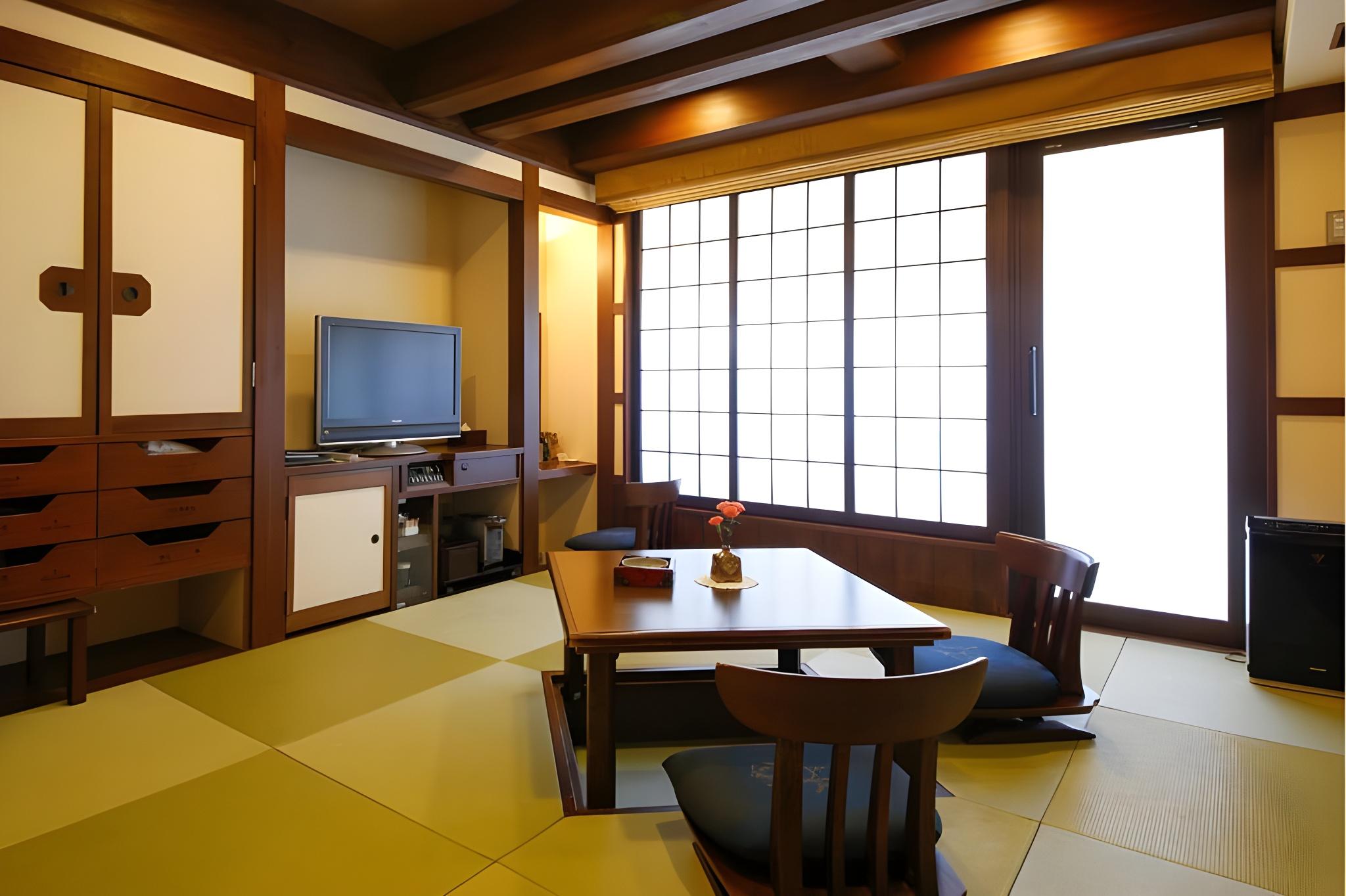 Japanese, Futon Bed, Outdoor Bath, Main Wing