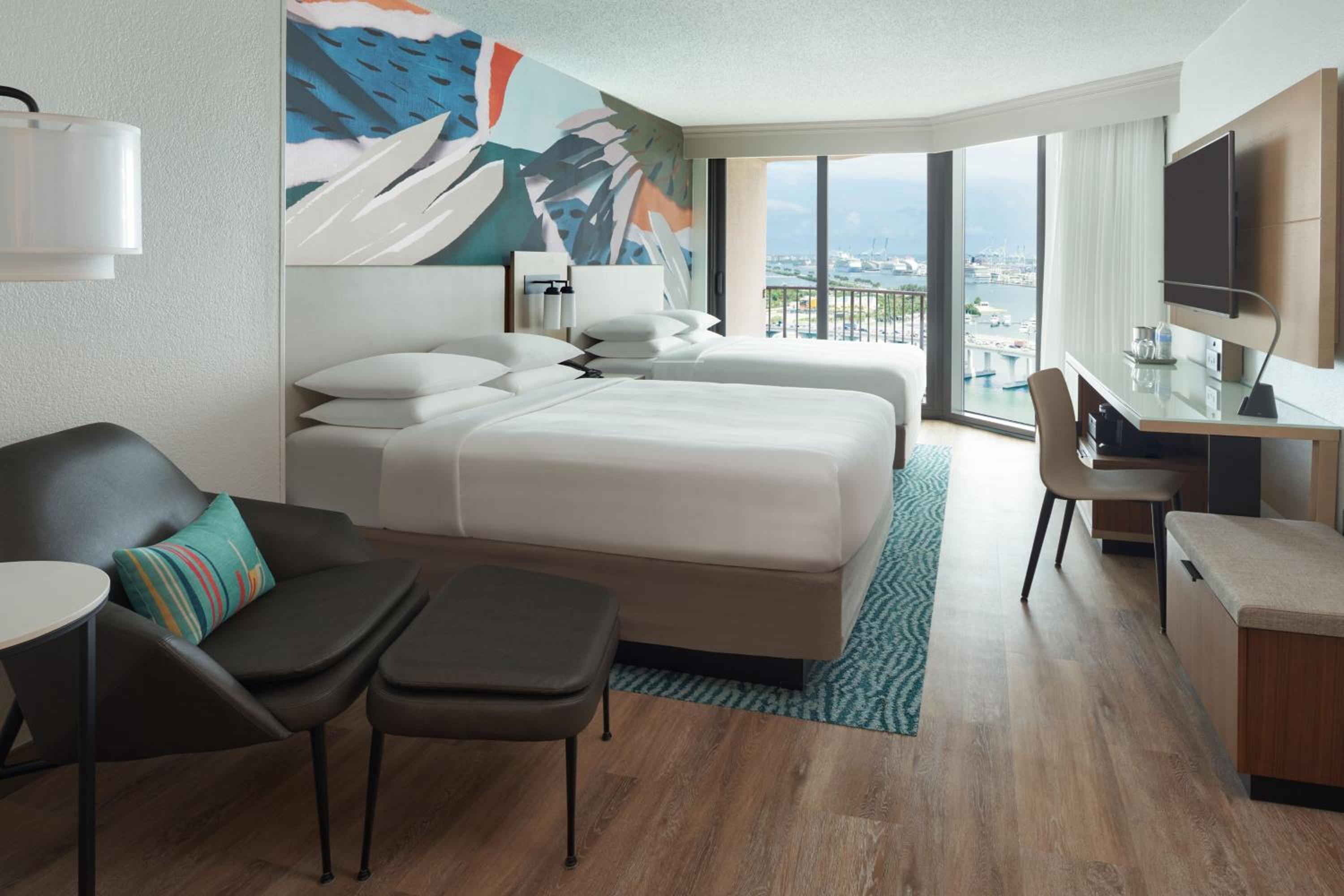 Room, 2 Double Beds, Bay View