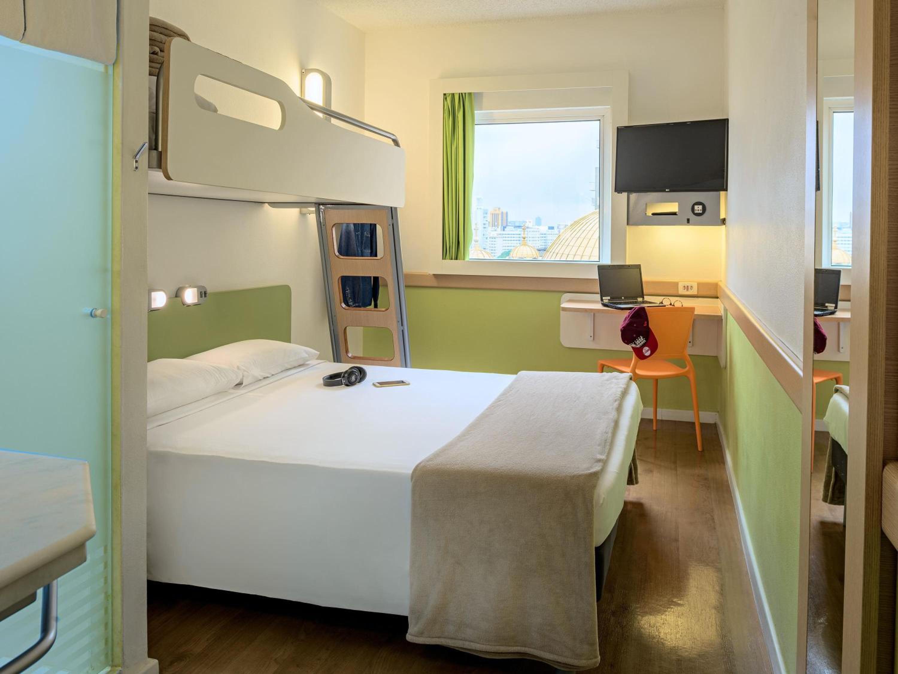 غرفة قياسية بسرير كوين وسرير فردي وسرير بطابقين، ibis budget Sao Paulo Paraiso 6/7