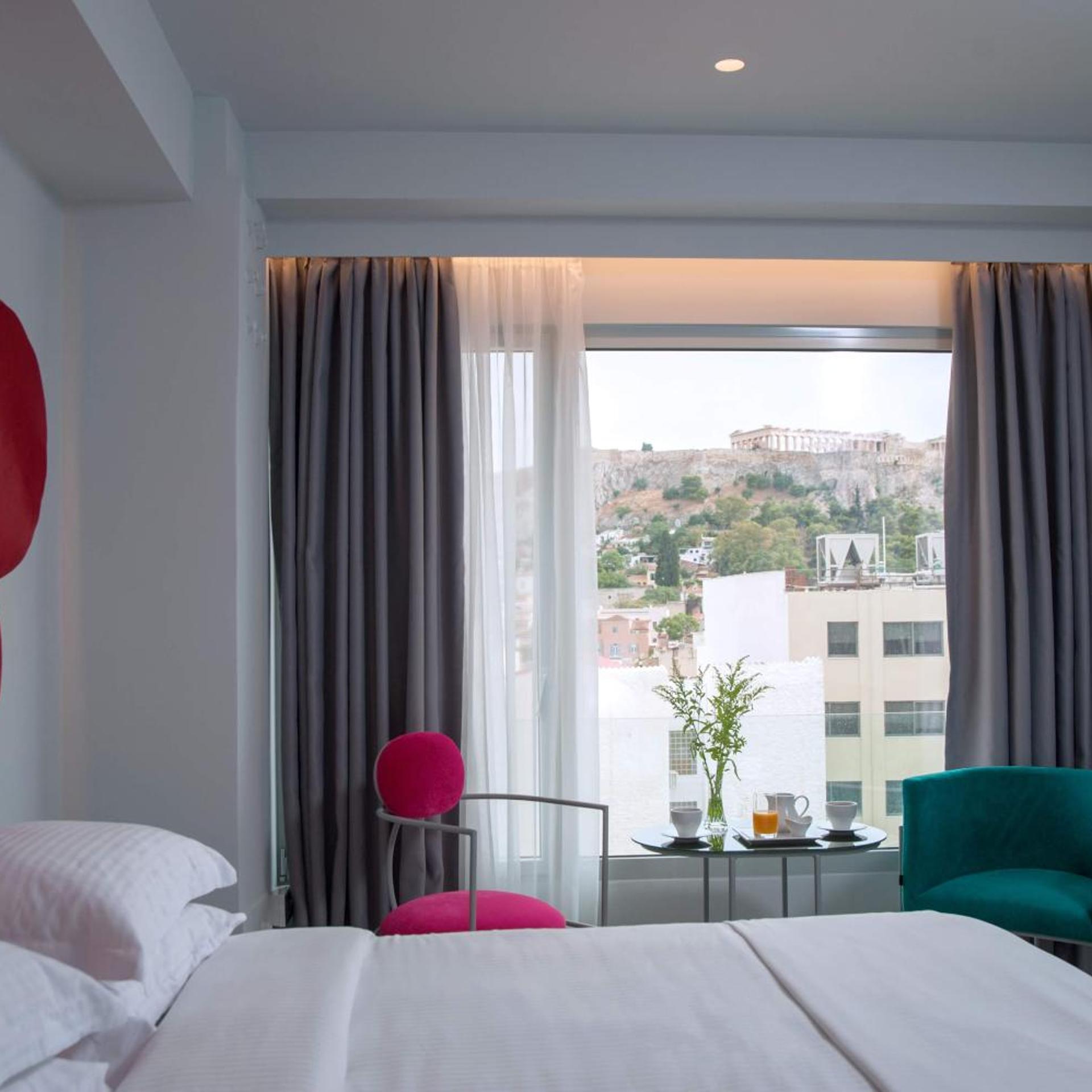 Classic, King Bed, Acropolis View
