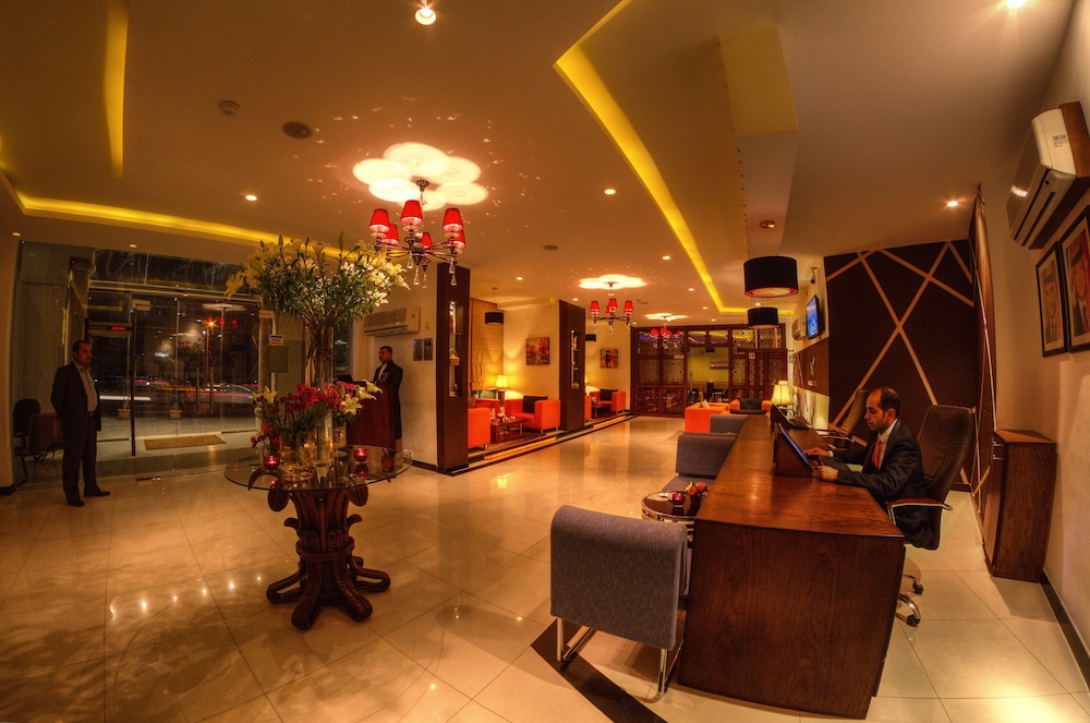 Lobby at Meneur Hotel, AMMAN