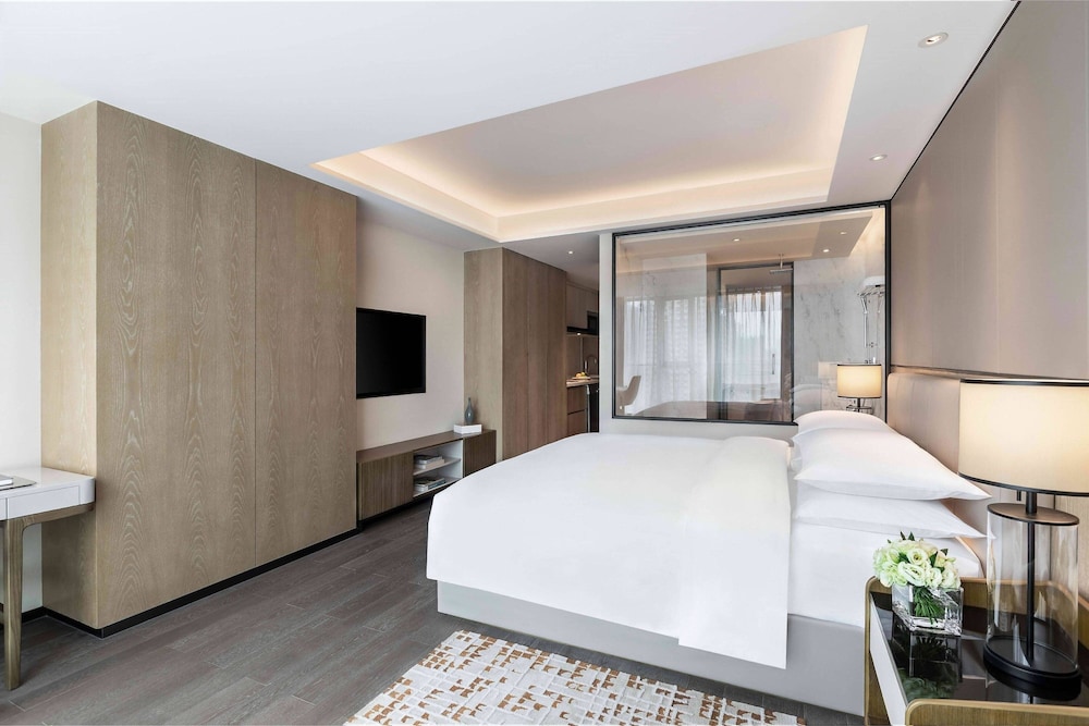 استوديو بسرير كينج بإطلالة على المدينة، Marriott Executive Apartments Chongqing 3/6