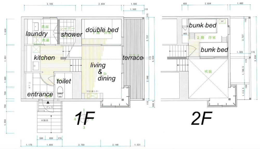 Comfort, Cabin, 1 Double and 2 Bunk Beds, Annex
