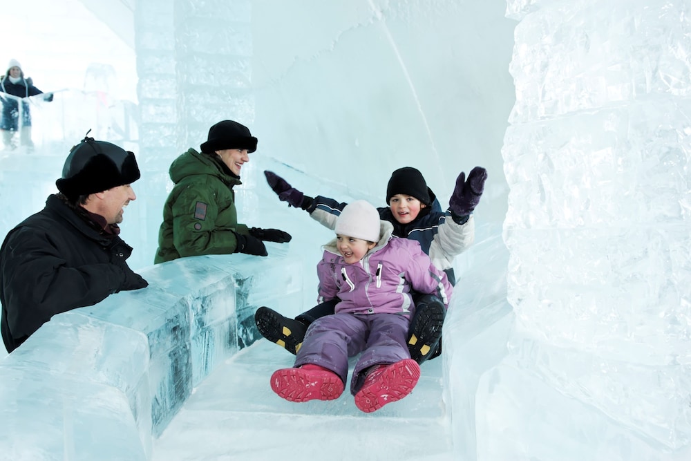 Lobby at Hotel De Glace (Ice Hotel), Saint-Gabriel-de-Valcartier