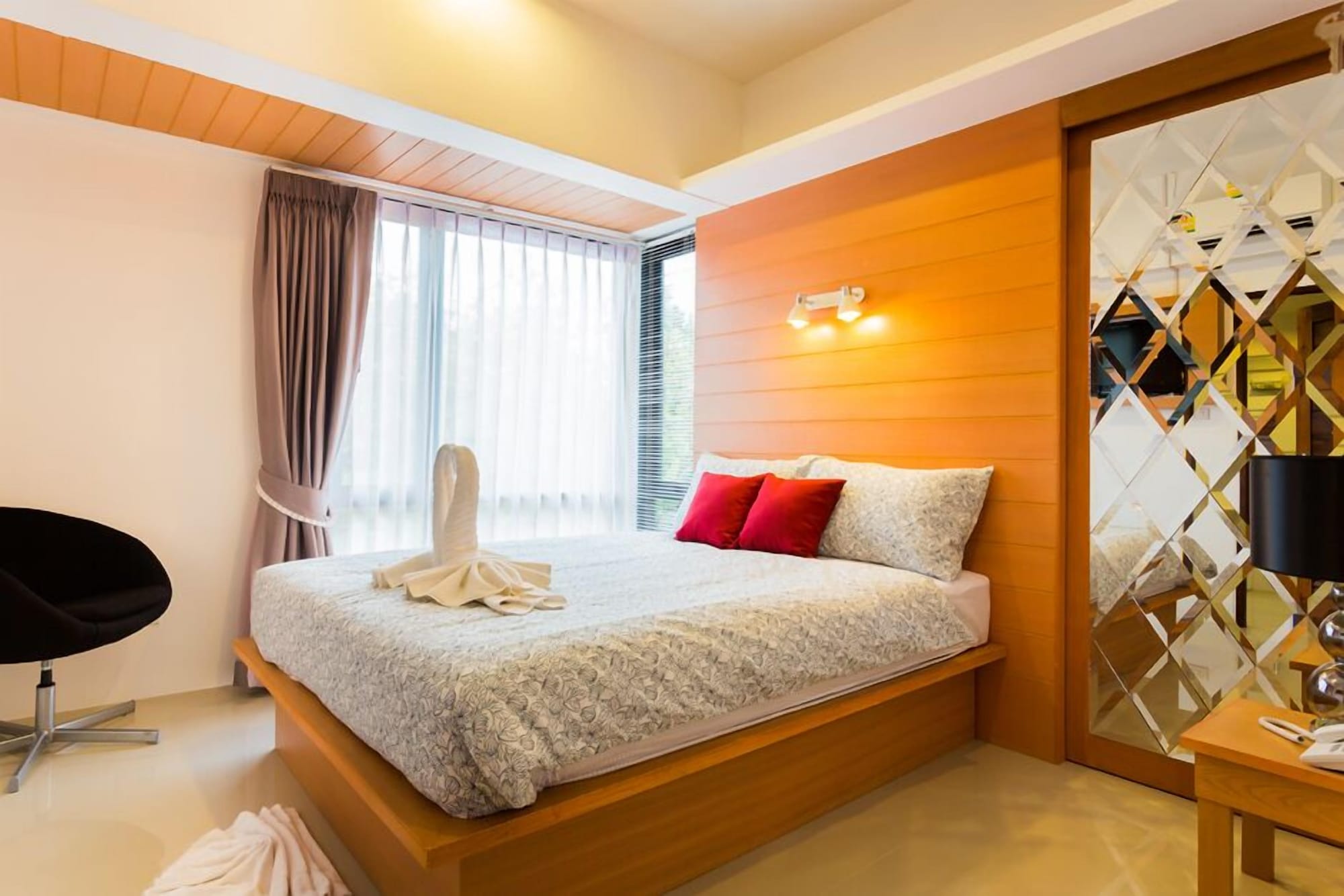 غرفة صغيرة بسرير كوين، Palmari Boutique Hotel 5/8