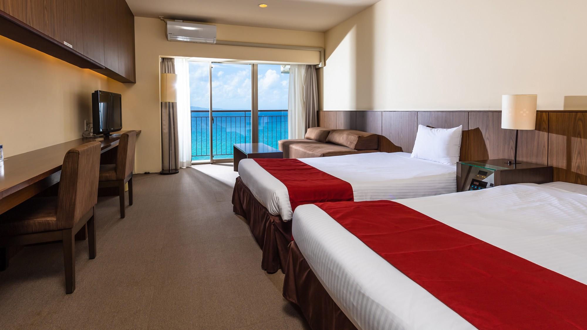 Western, Standard, Twin Beds, Ocean View, East Wing, Smoking