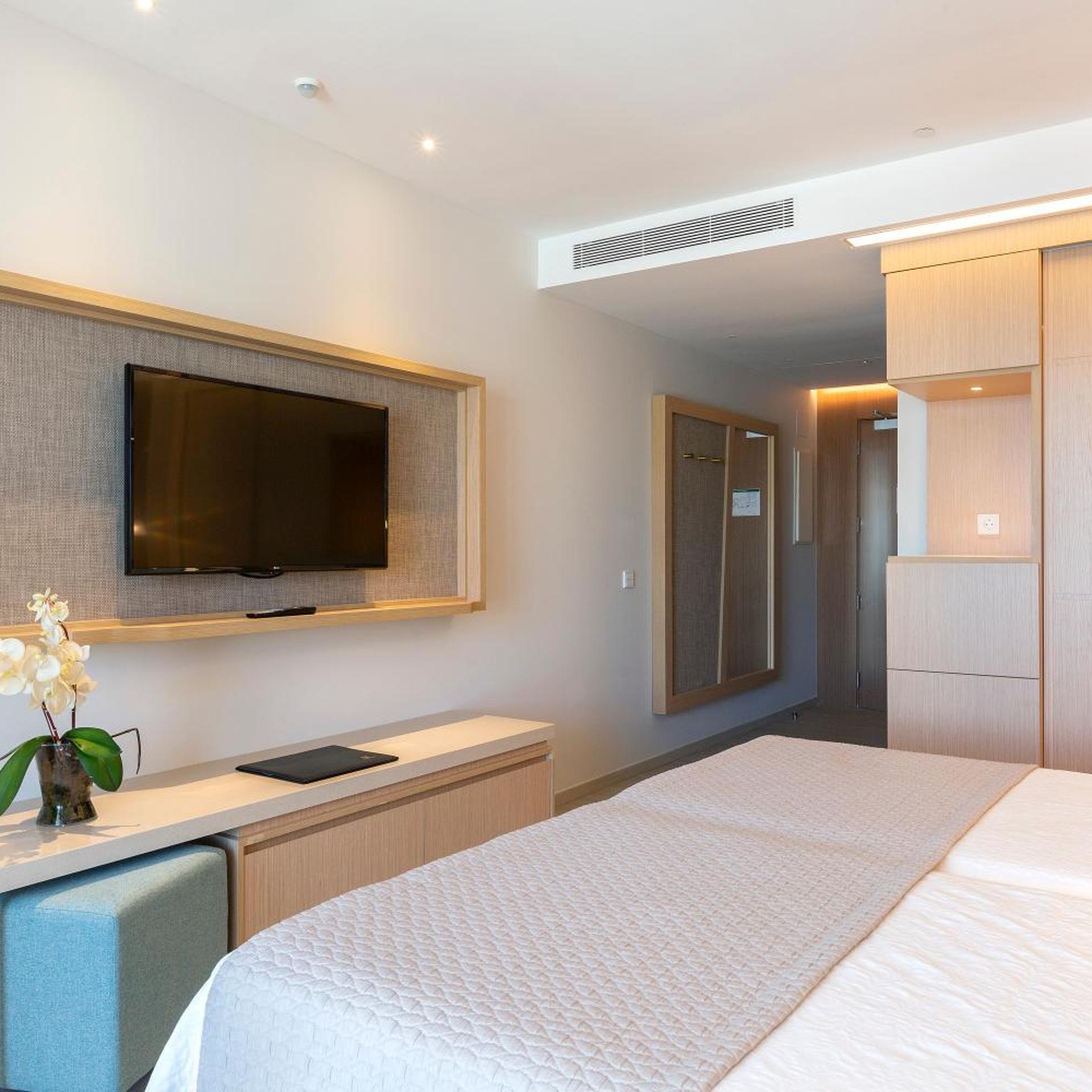 Room, Double Bed, Side Sea View