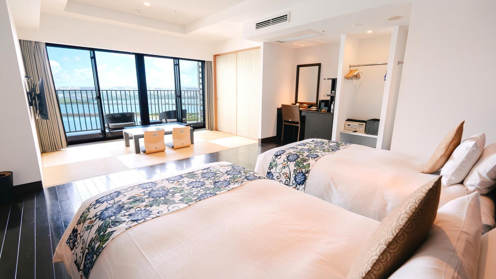 Japanese Western, Deluxe, Ocean View, Night View, Corner