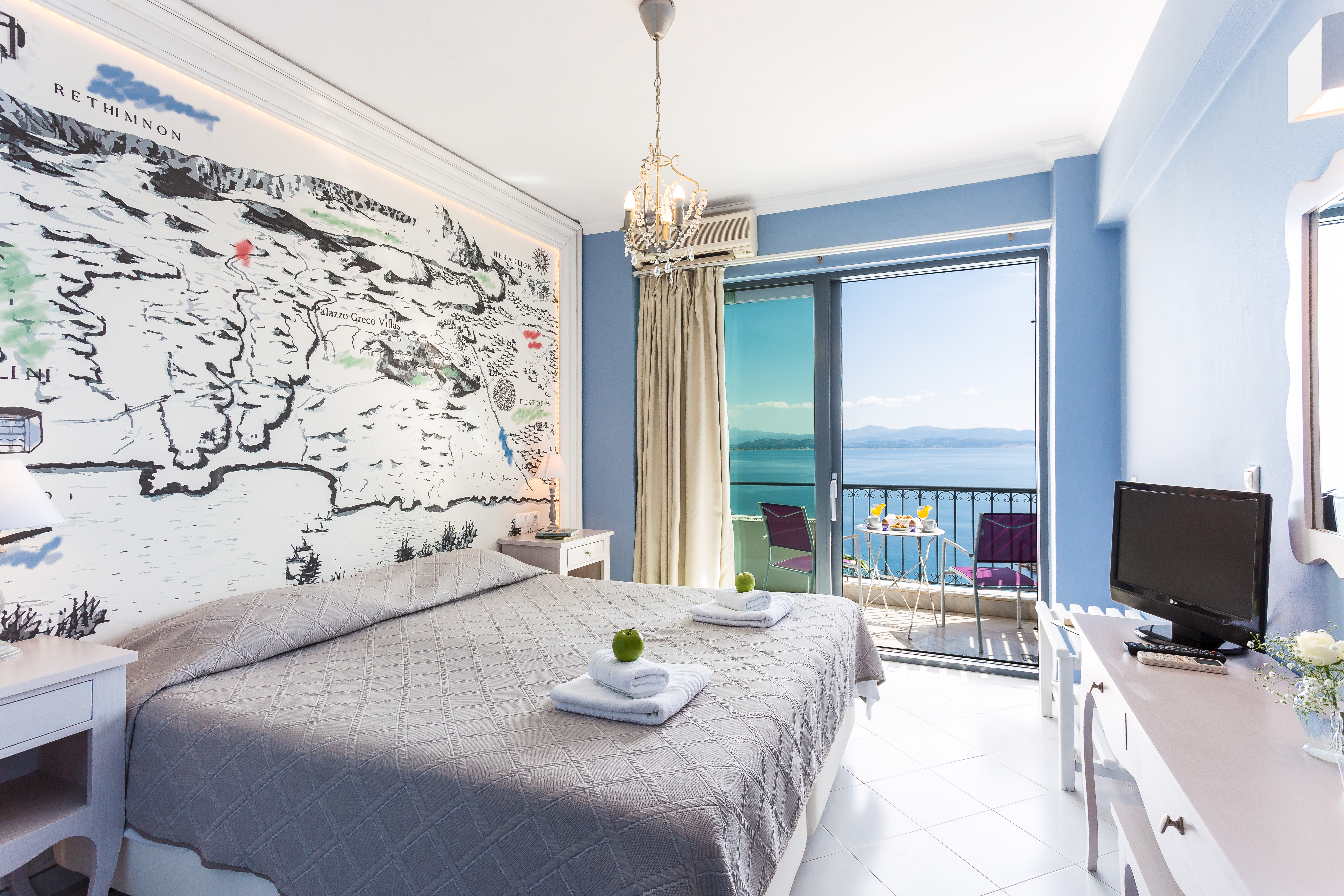 Room, Double or Twin Bed, Sea View