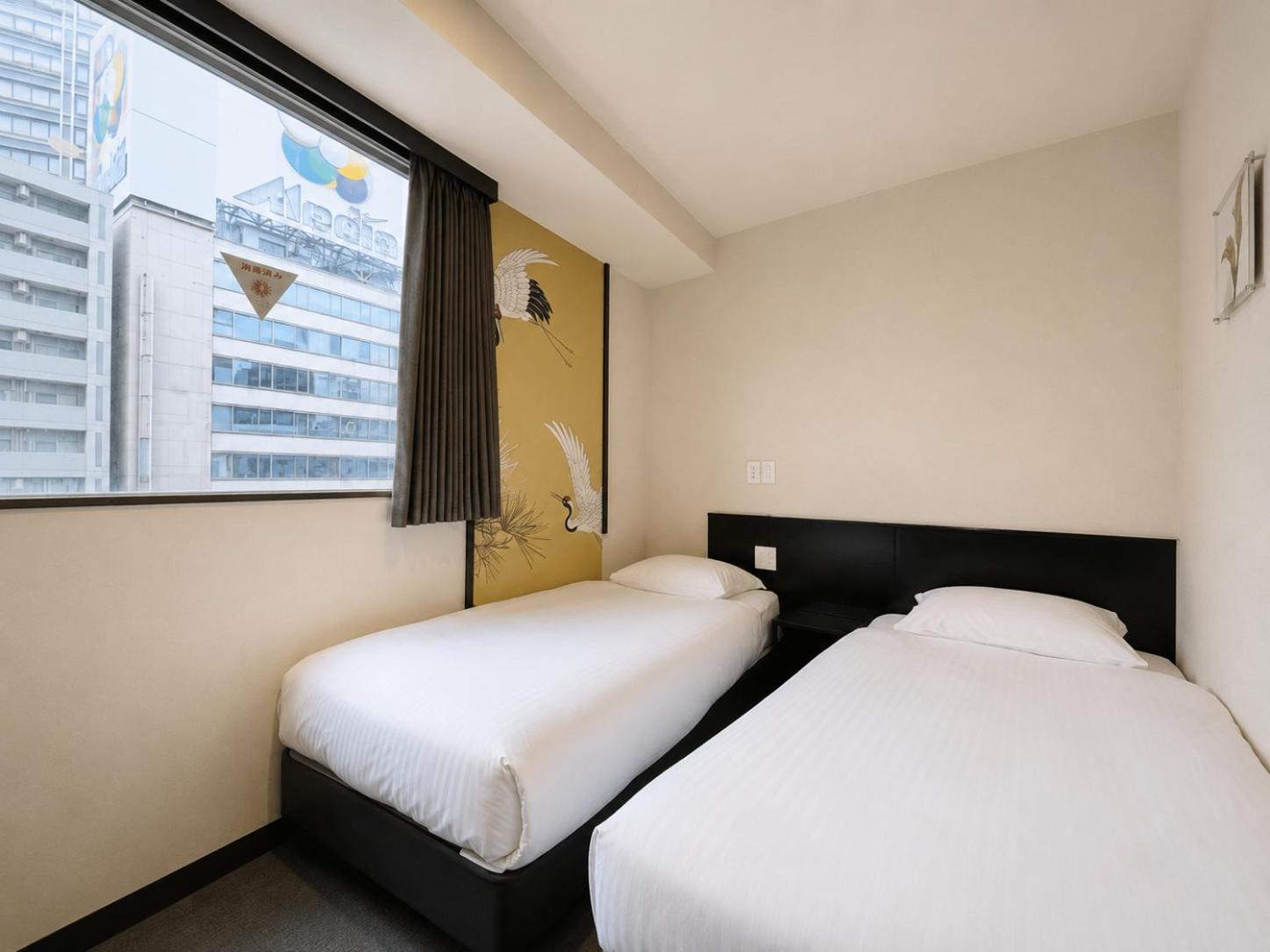 غرفة بسريرين منفصلين، Arashi Hotel Namba 6/10