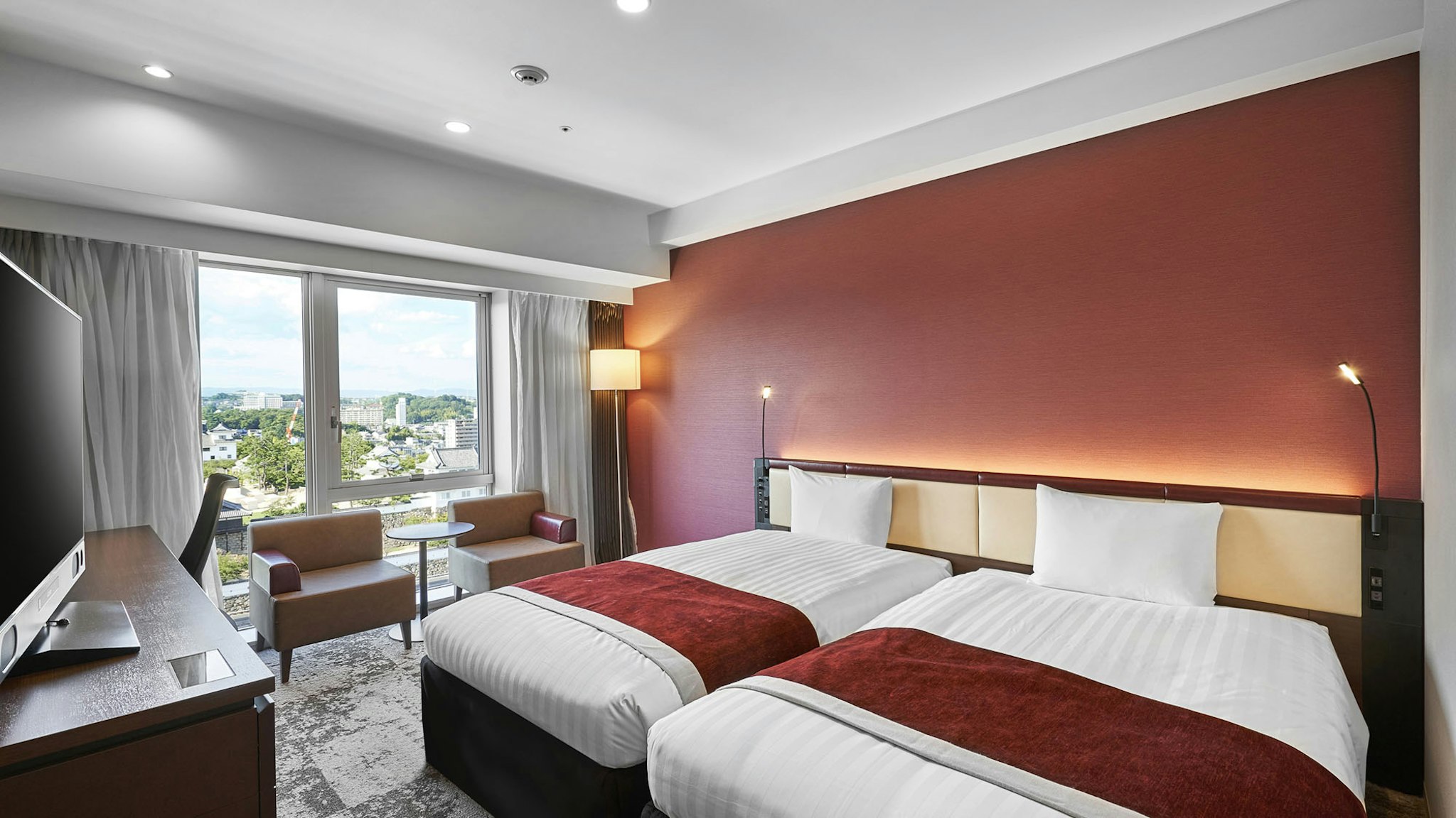 Superior, Twin Beds, Castle View, Smoking