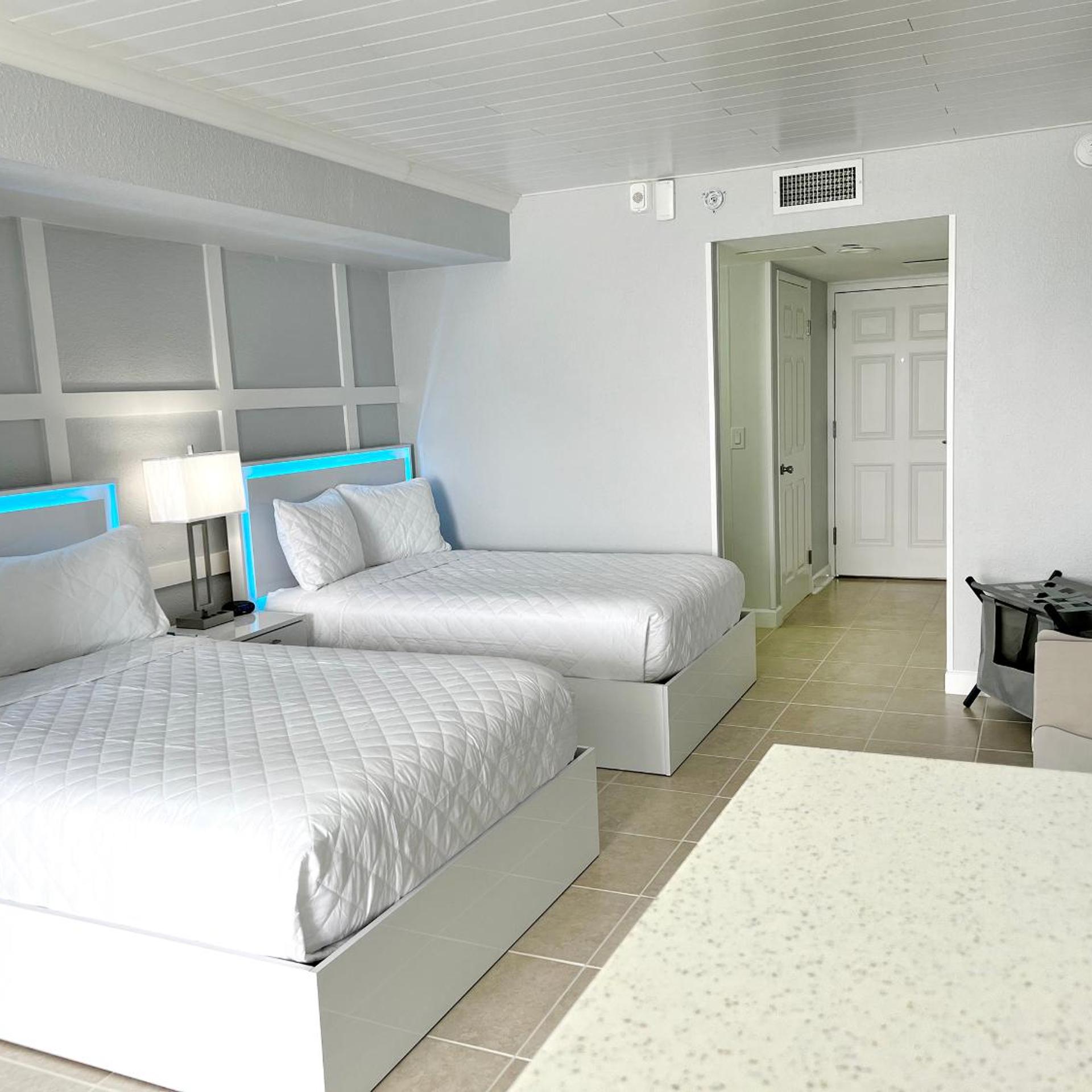 Room, 2 Double Beds, Beach Front, Balcony