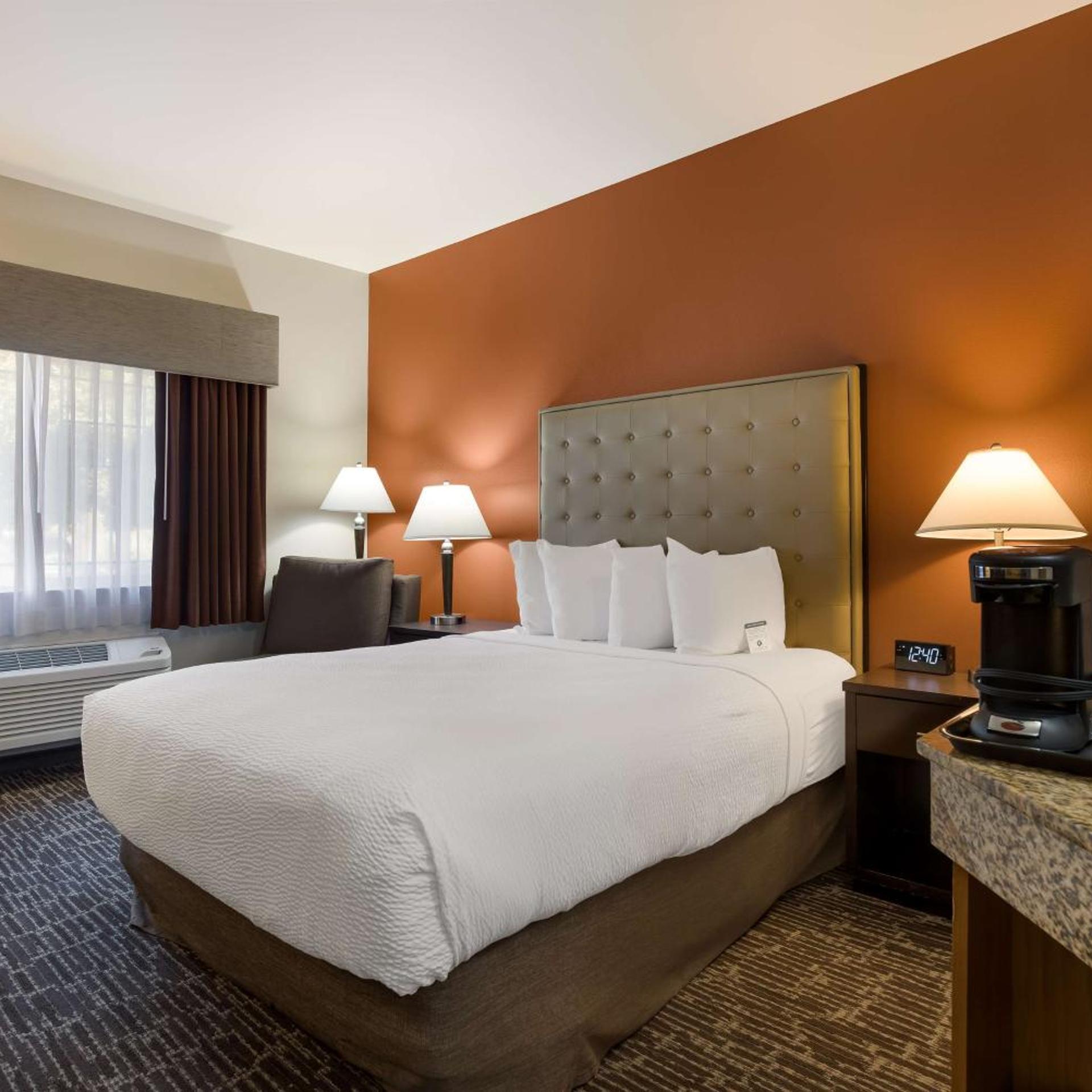 غرفة بسرير كوين بحوض استحمام لذوي الإعاقة، Best Western Northwest Lodge 3/10