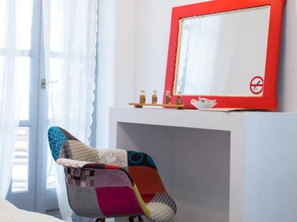 Lobby at Evi Rooms, PAROS