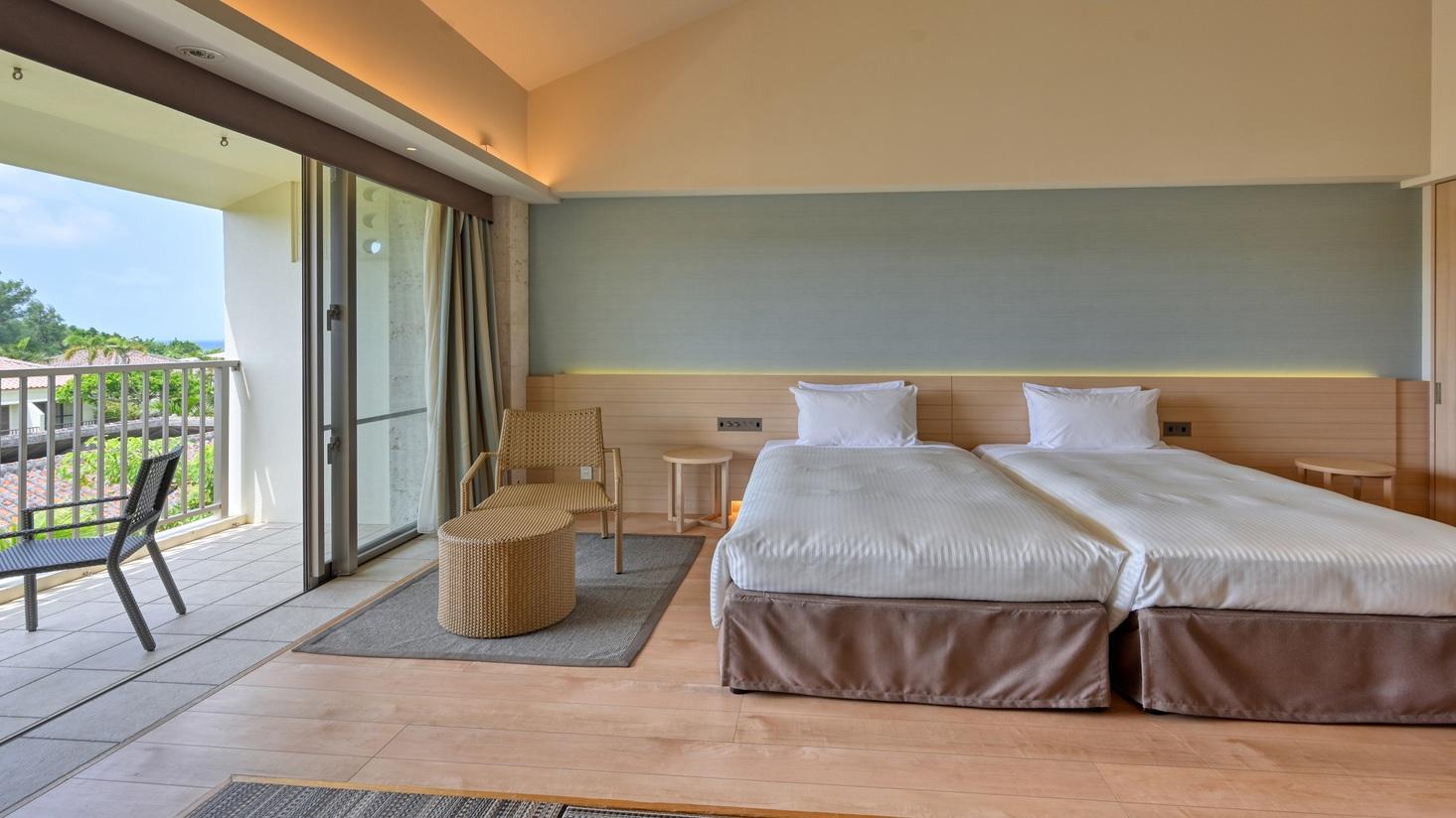 Semi Western, Style, Twin Beds, Scenic View