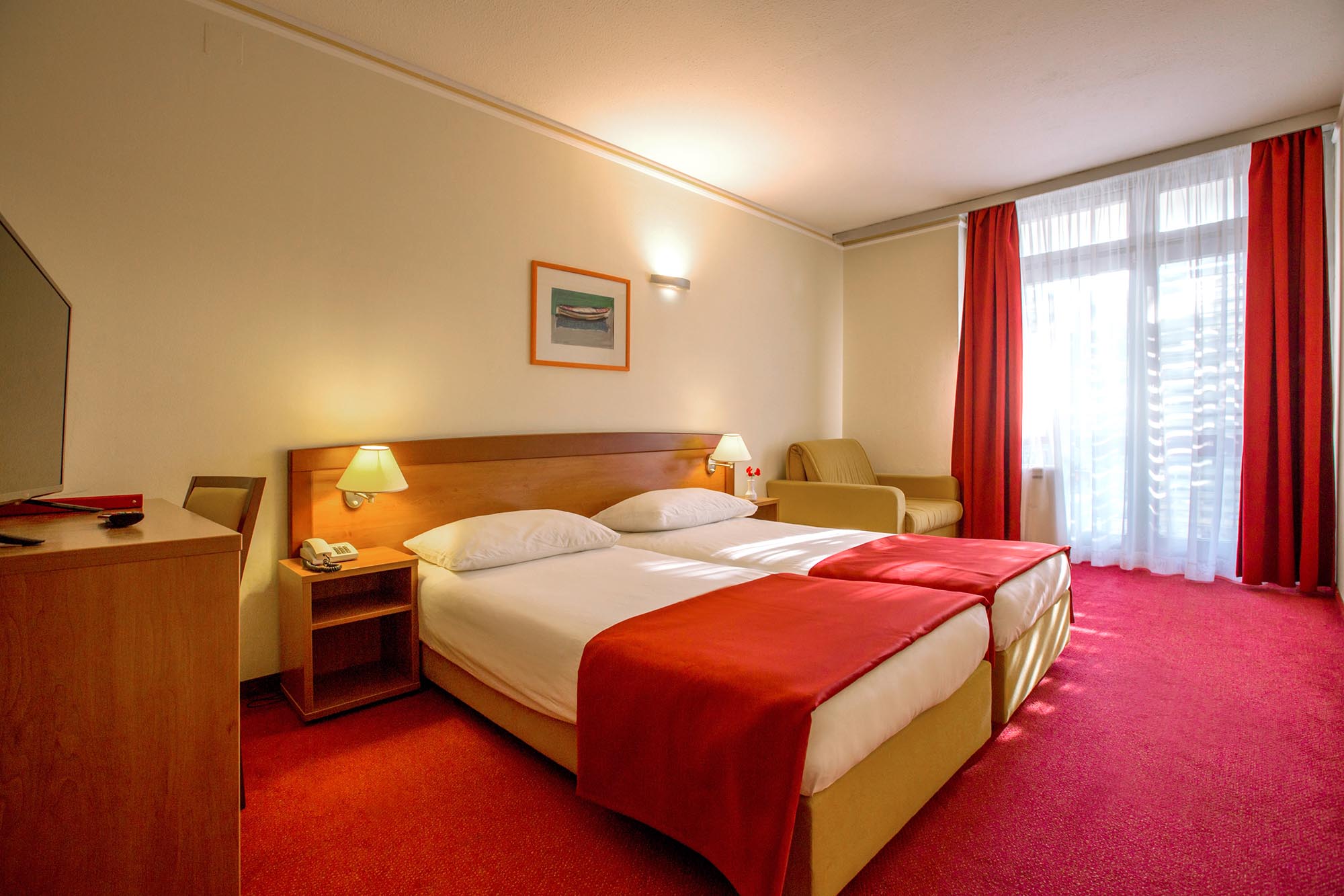 Room, Double or Twin Bed, Sea View, Balcony