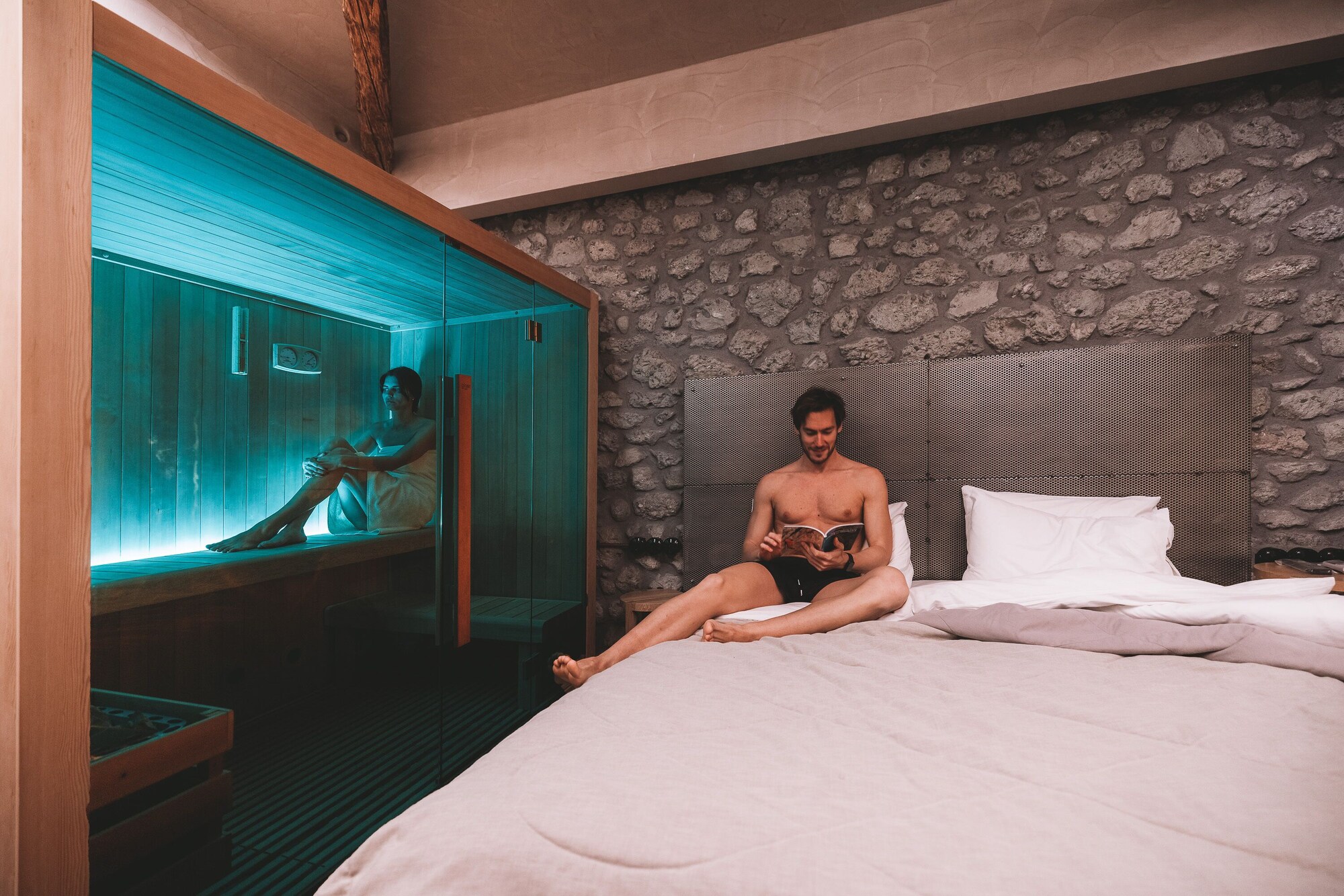 Suite, Queen Bed, Sauna, Tsikeli Boutique Hotel Meteora 4/9