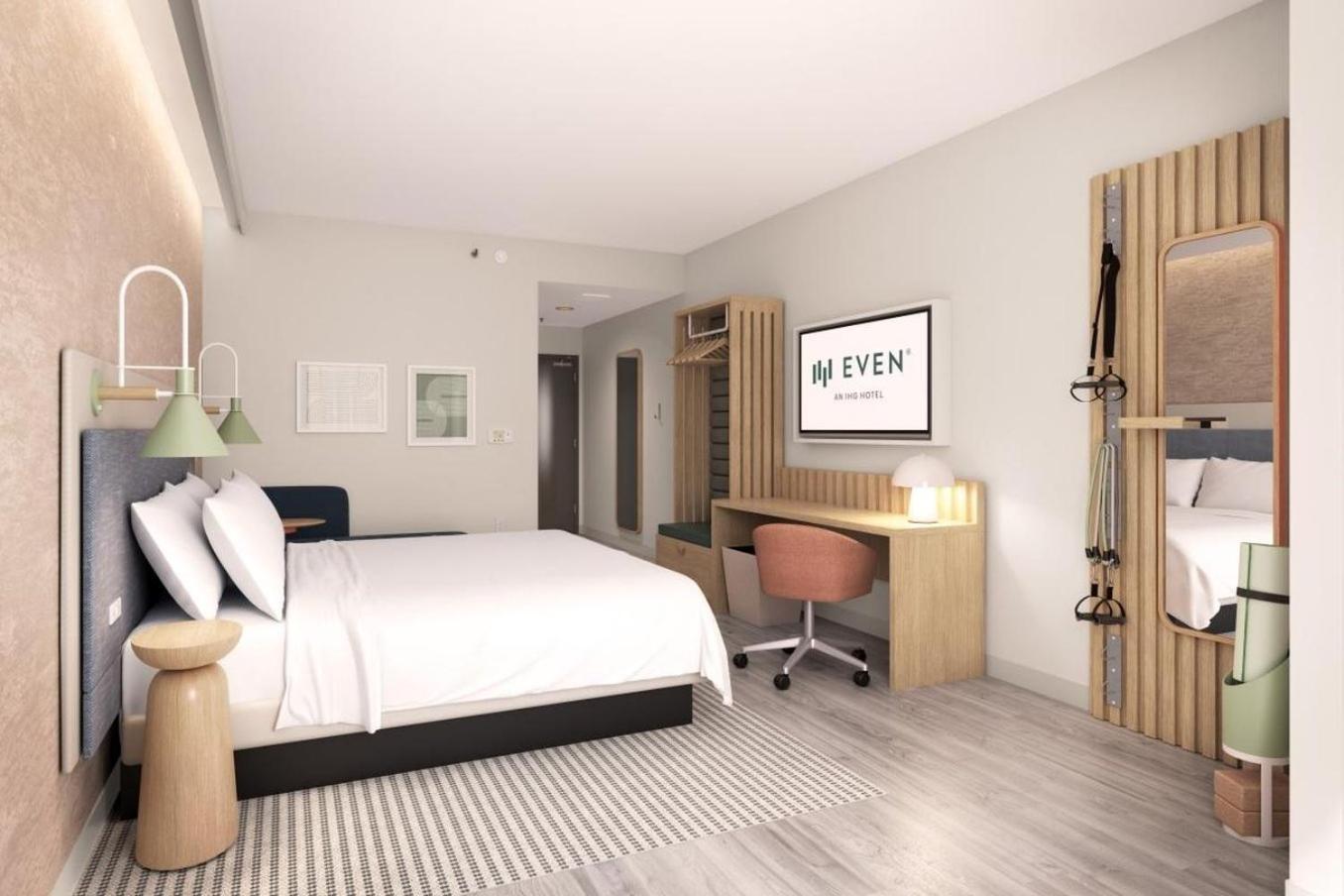 Premium, King Bed, Peloton, Accessible