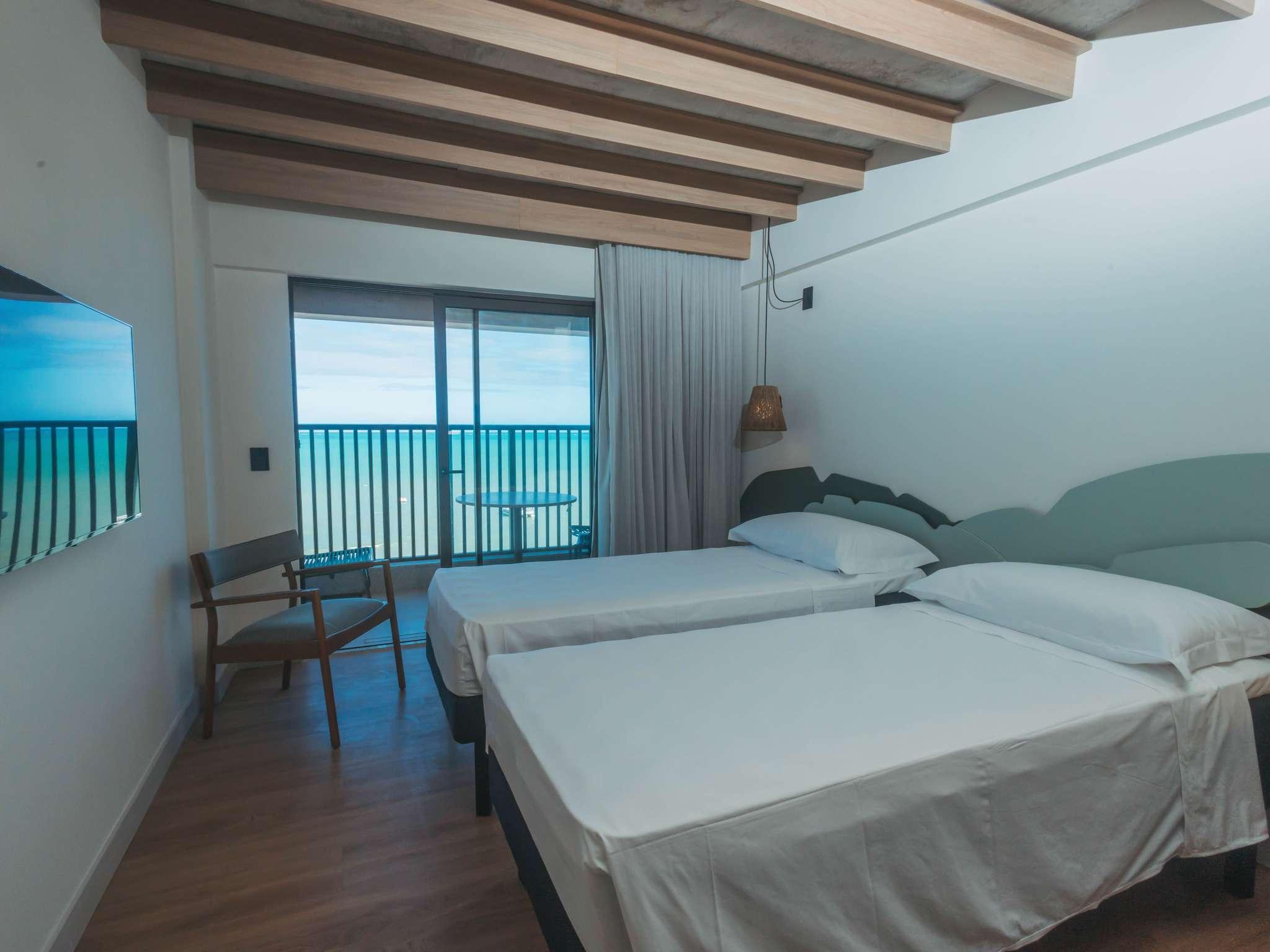 Adjoining, Standard, Twin Beds, Sea Front, Balcony
