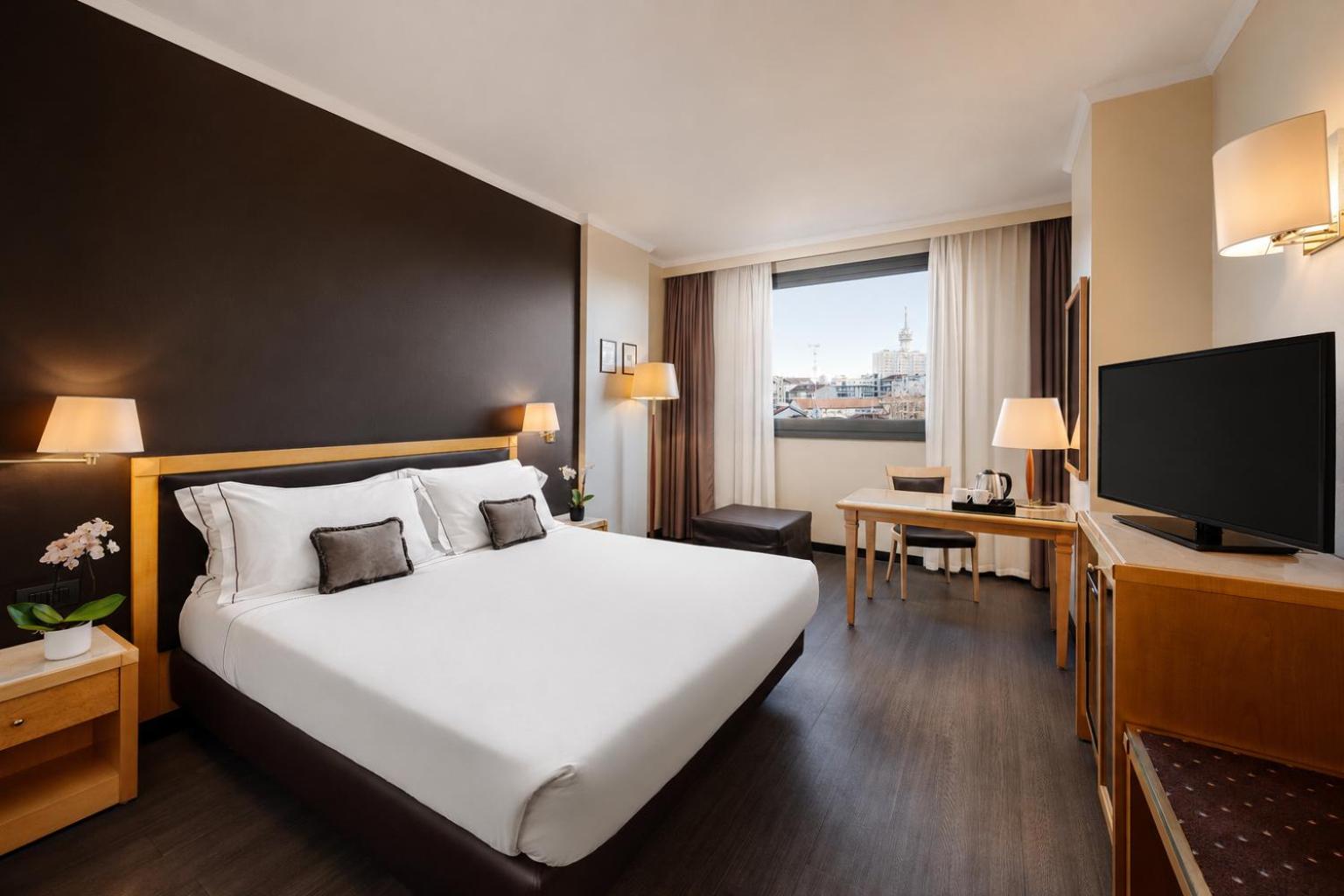 غرفة تنفيذية بسرير مزدوج أو سريرين منفصلين، City Life Hotel Poliziano 7/10