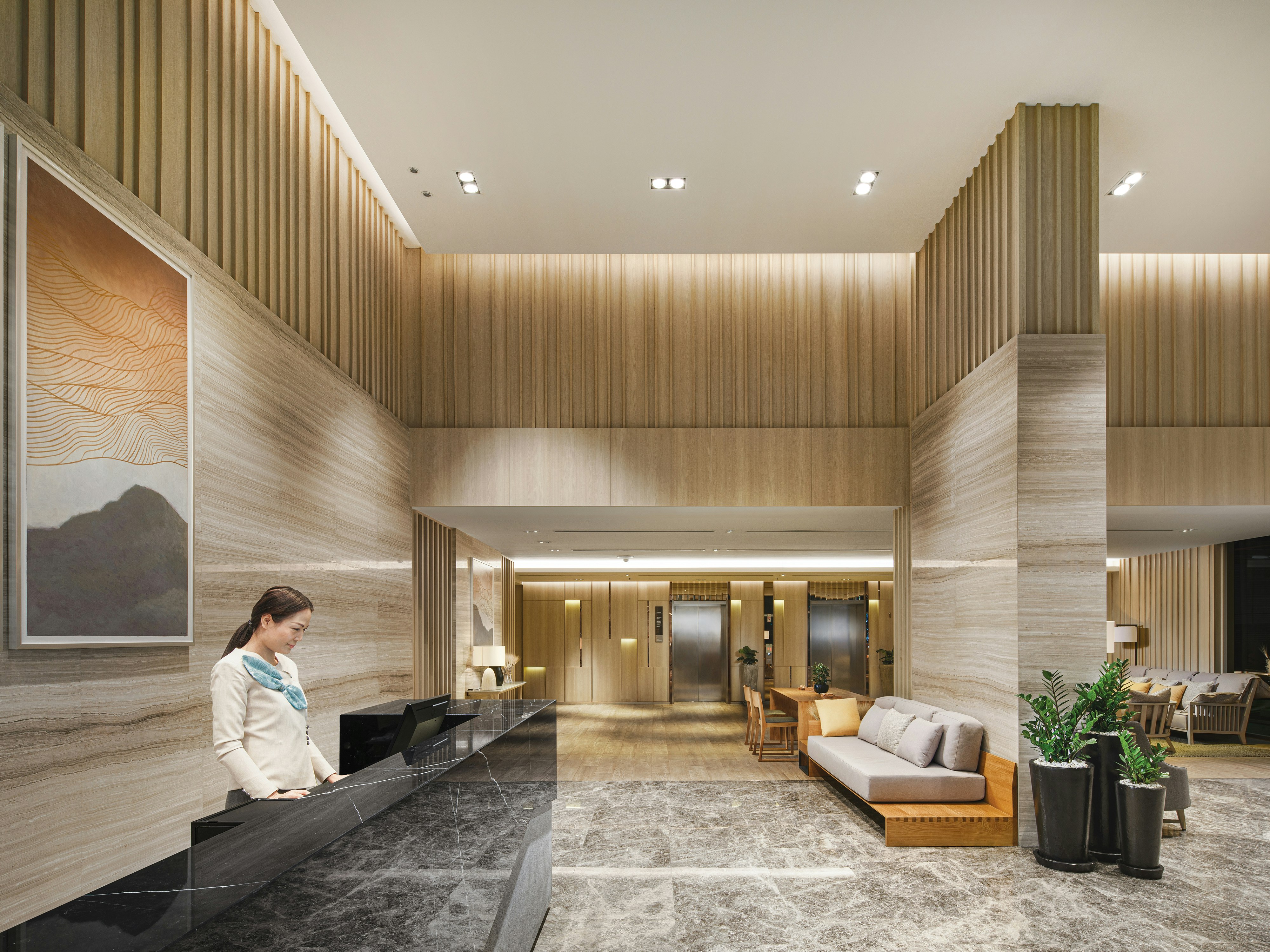 Lobby at OAKWOOD SUITES BANGKOK, BANGKOK