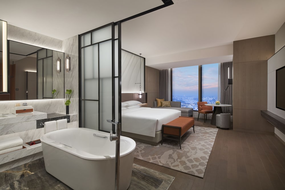 غرفة بسرير كينج بإطلالة على البحيرة، Hyatt Regency Changshu Kuncheng Lake 5/8