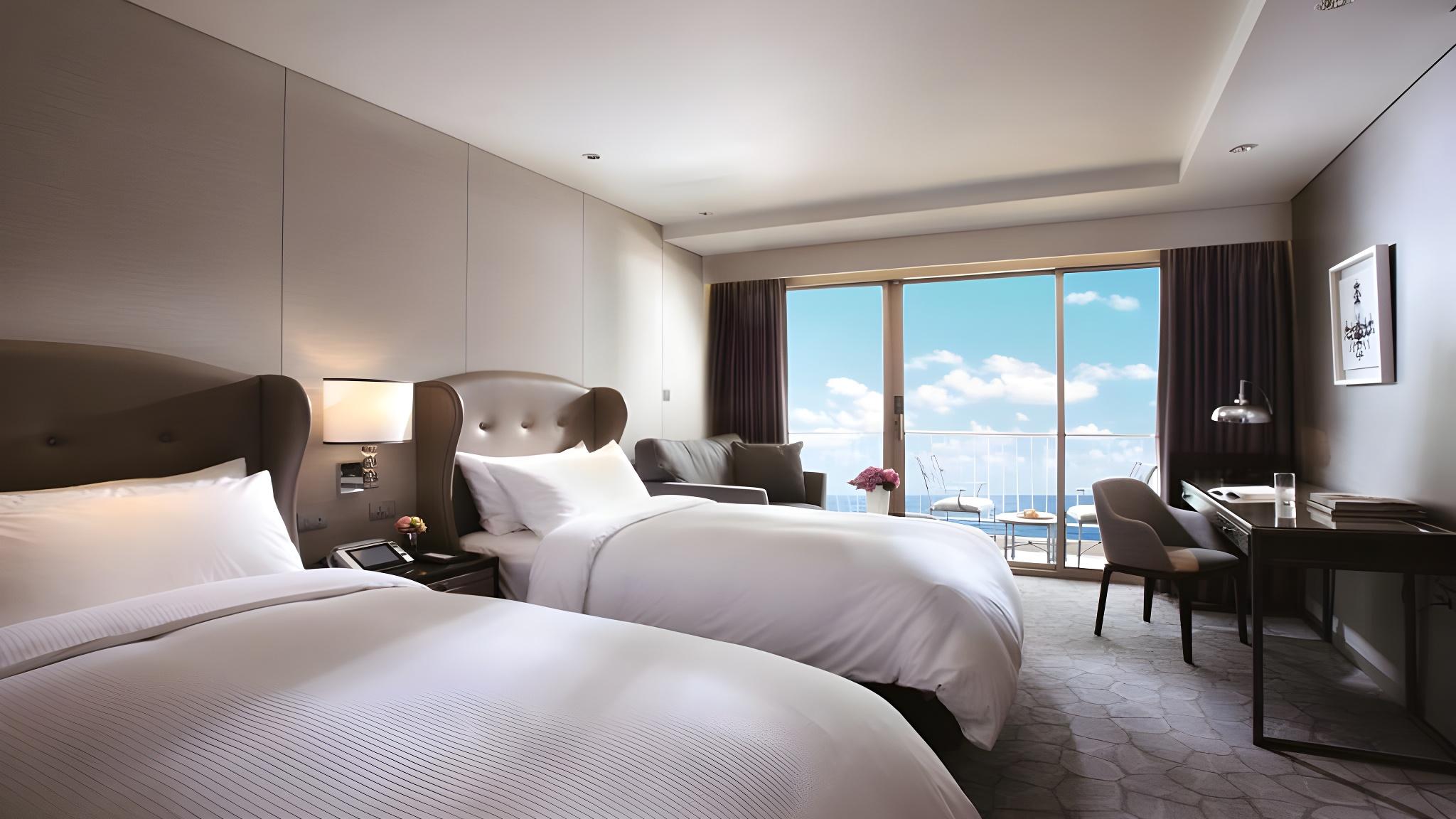 Ocean, Twin Beds, Terrace