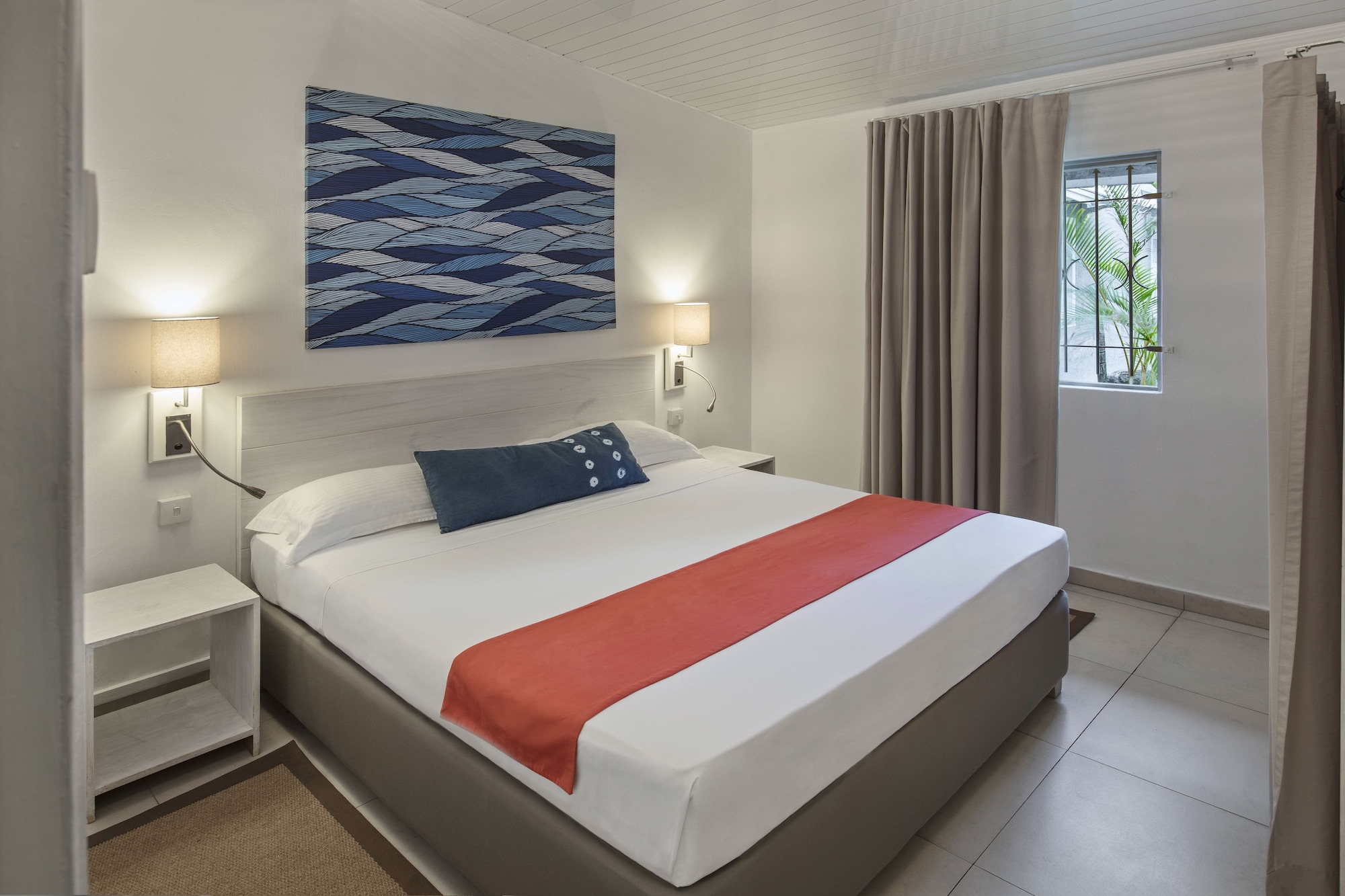 Bungalow, Double and Twin Beds, Garden View