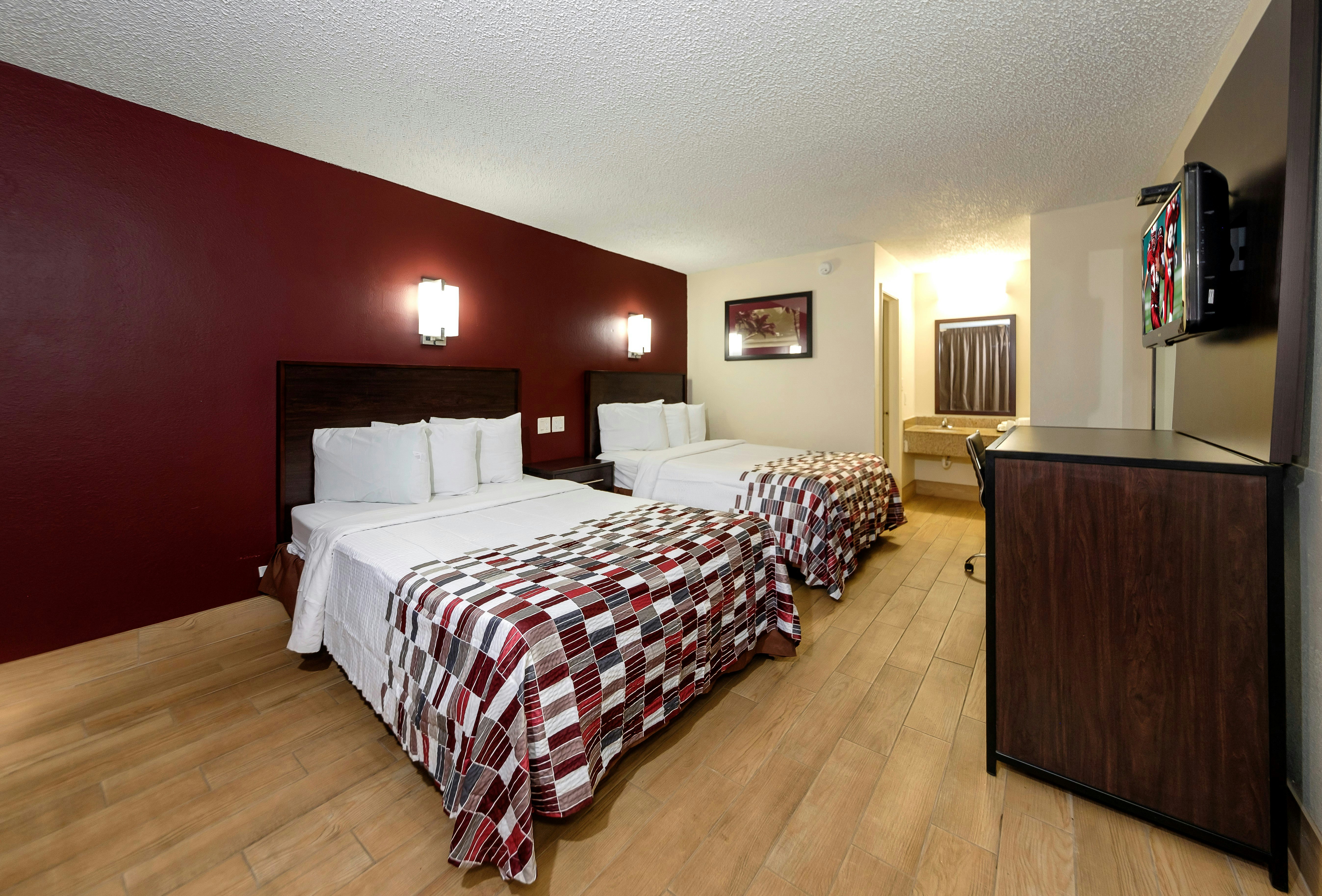غرفة بسريرين مزدوجين للمدخنين، Red Roof Inn New Orleans Westbank 4/6