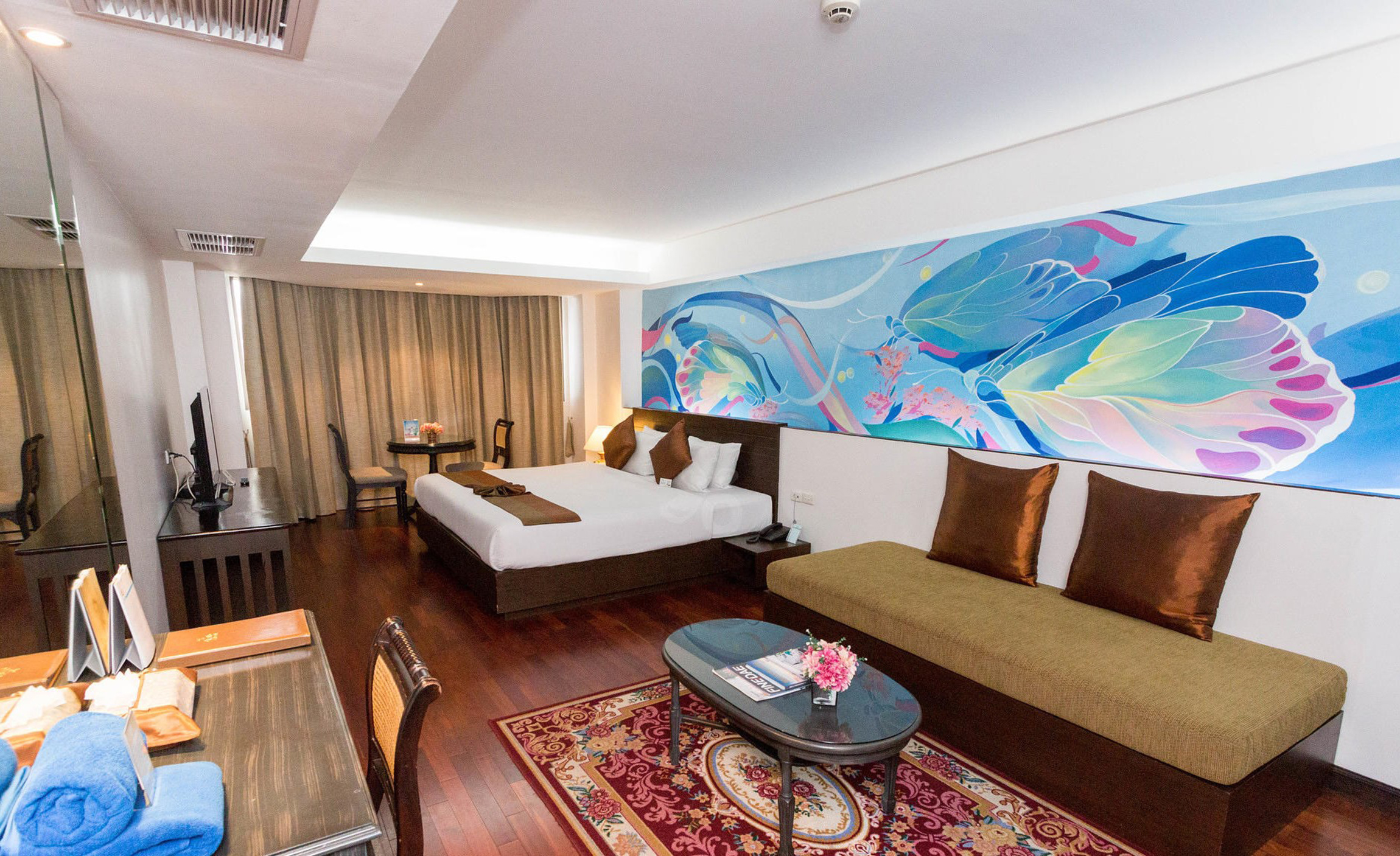 غرفة ديلوكس بسرير مزدوج أو سريرين منفصلين، The Grand Sathorn 6/9