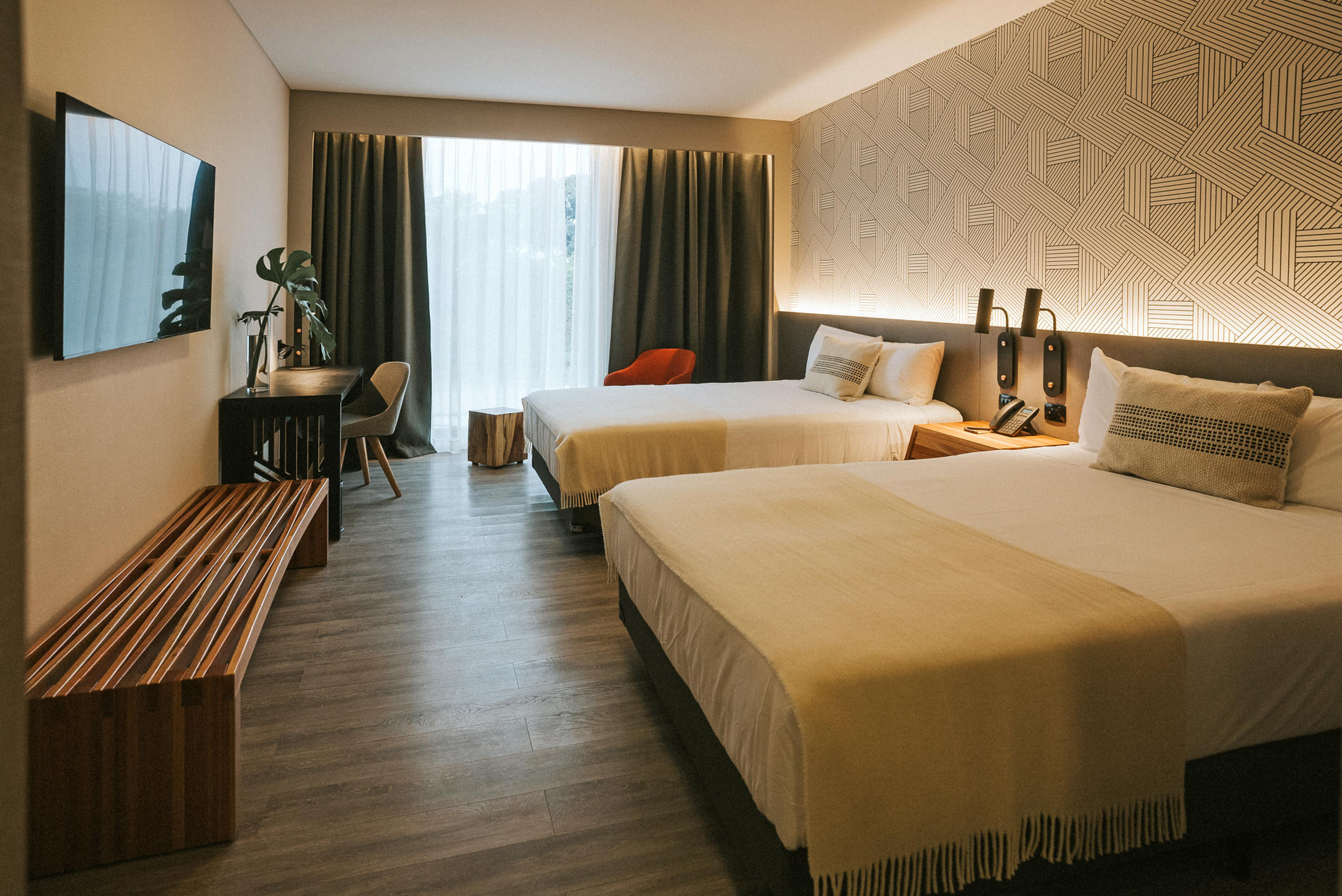 Standard, Twin Beds, Partial View