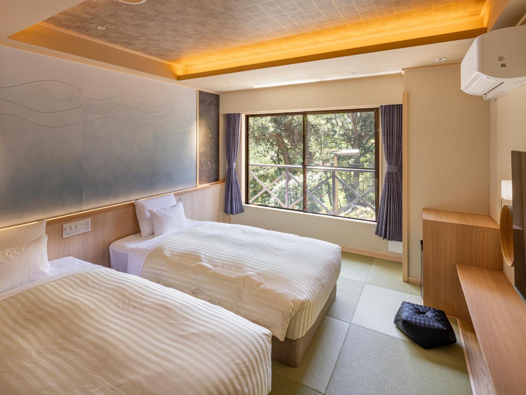 Renovated, Japanese, Twin Beds
