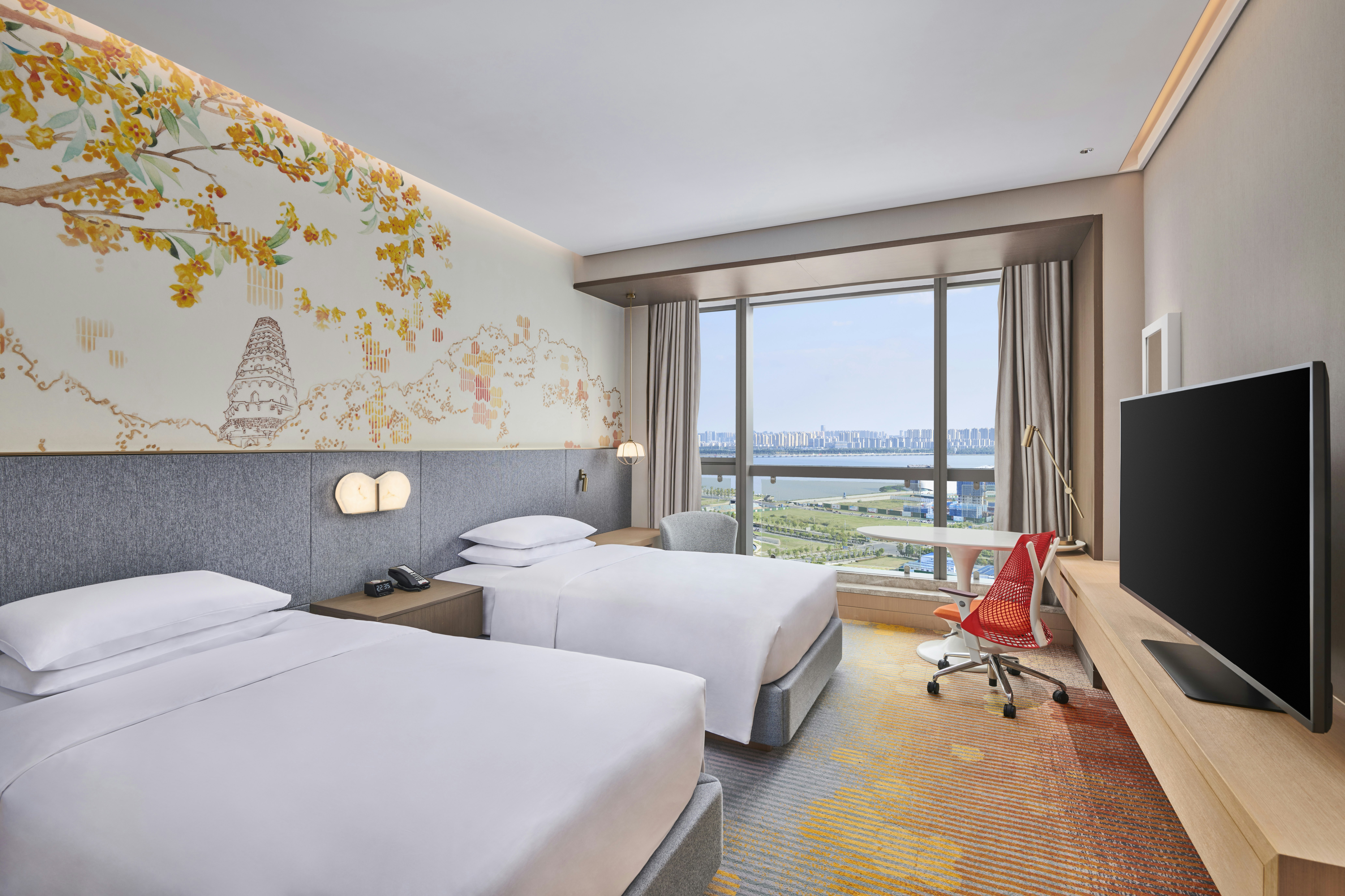GUEST ROOM, TWIN BEDS, HIGH FLOOR