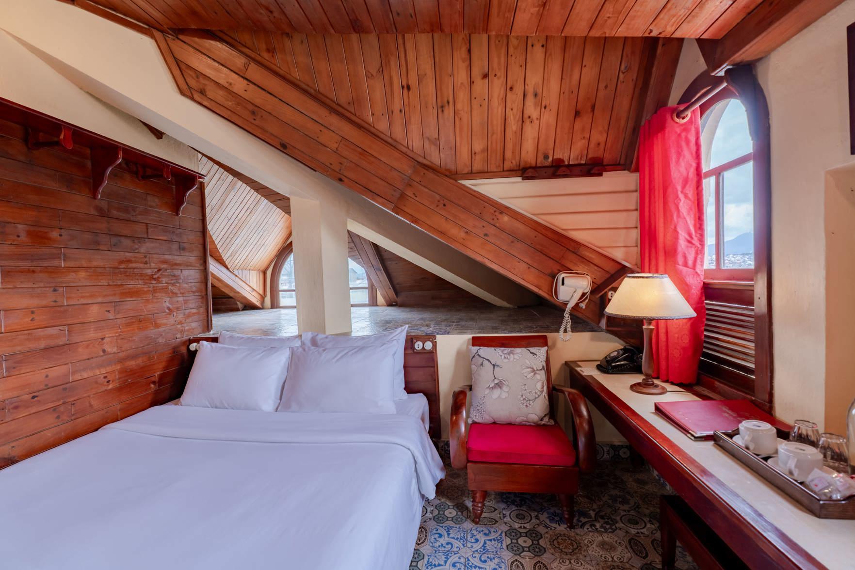 Room, Double Bed, Attic