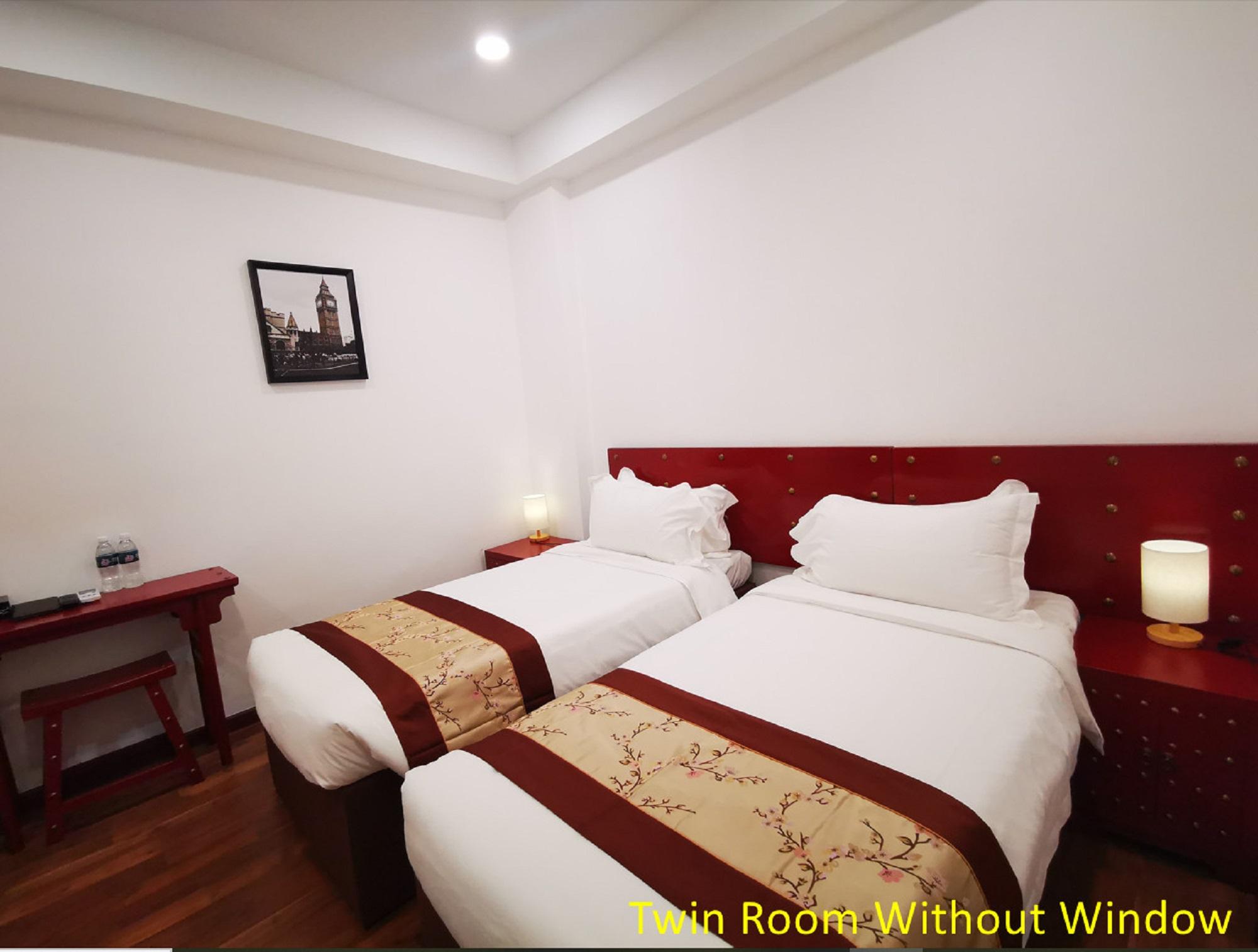 Room, Twin Beds, No Window