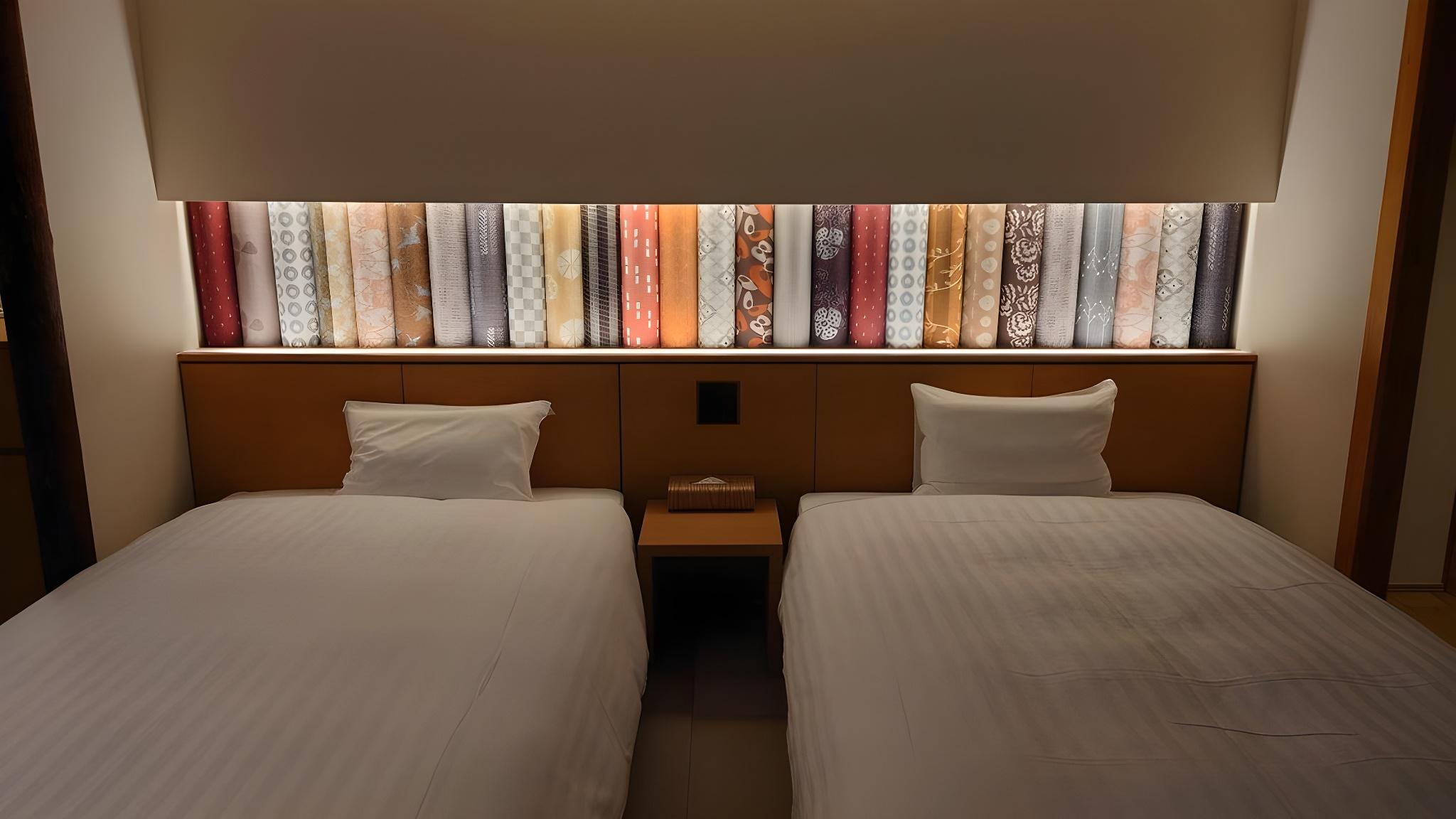 Renovated, Japanese, Modern, Moderate, Twin Beds