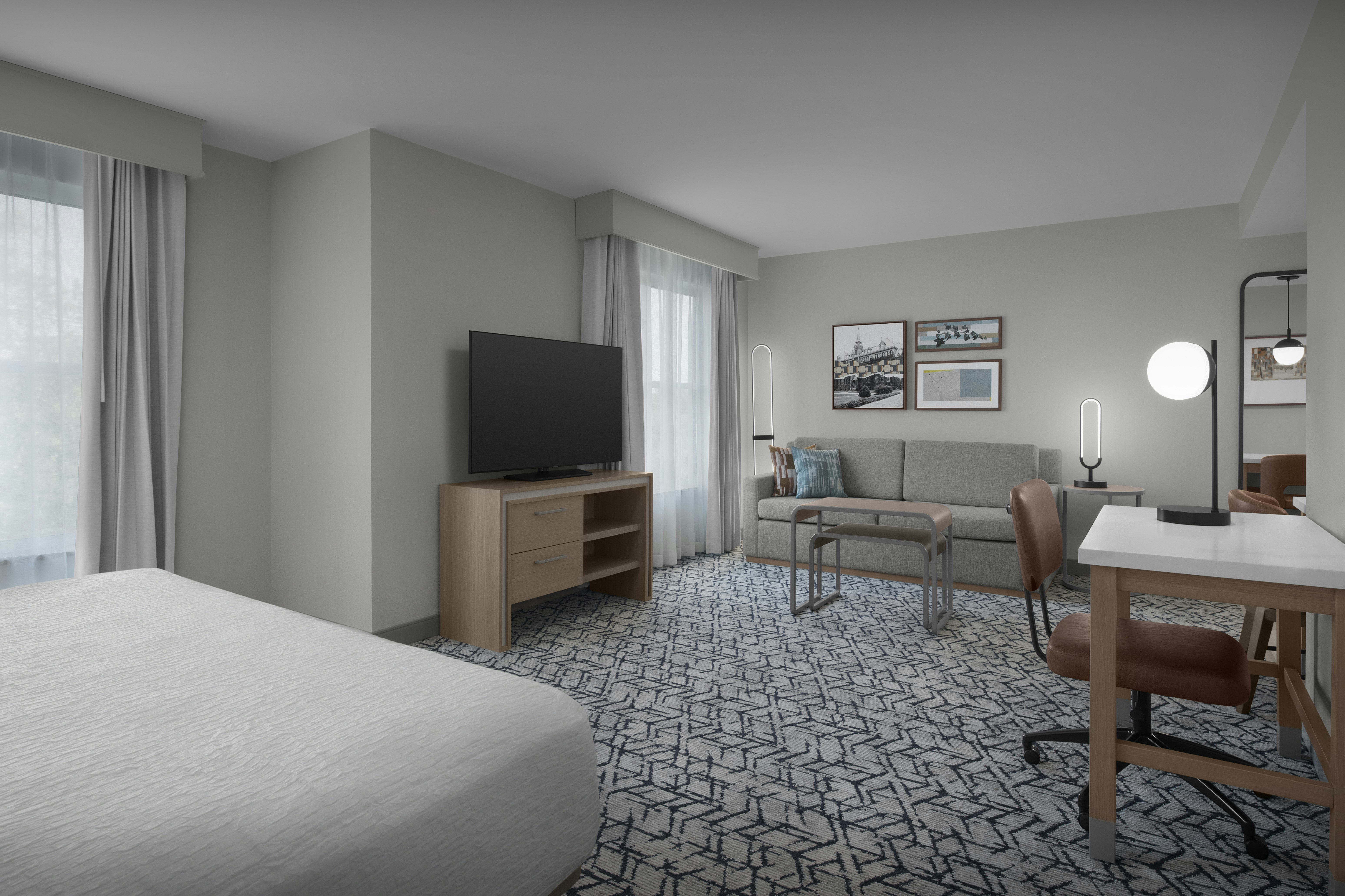 استوديو بسرير كينج، Homewood Suites By Hilton Princeton 2/4