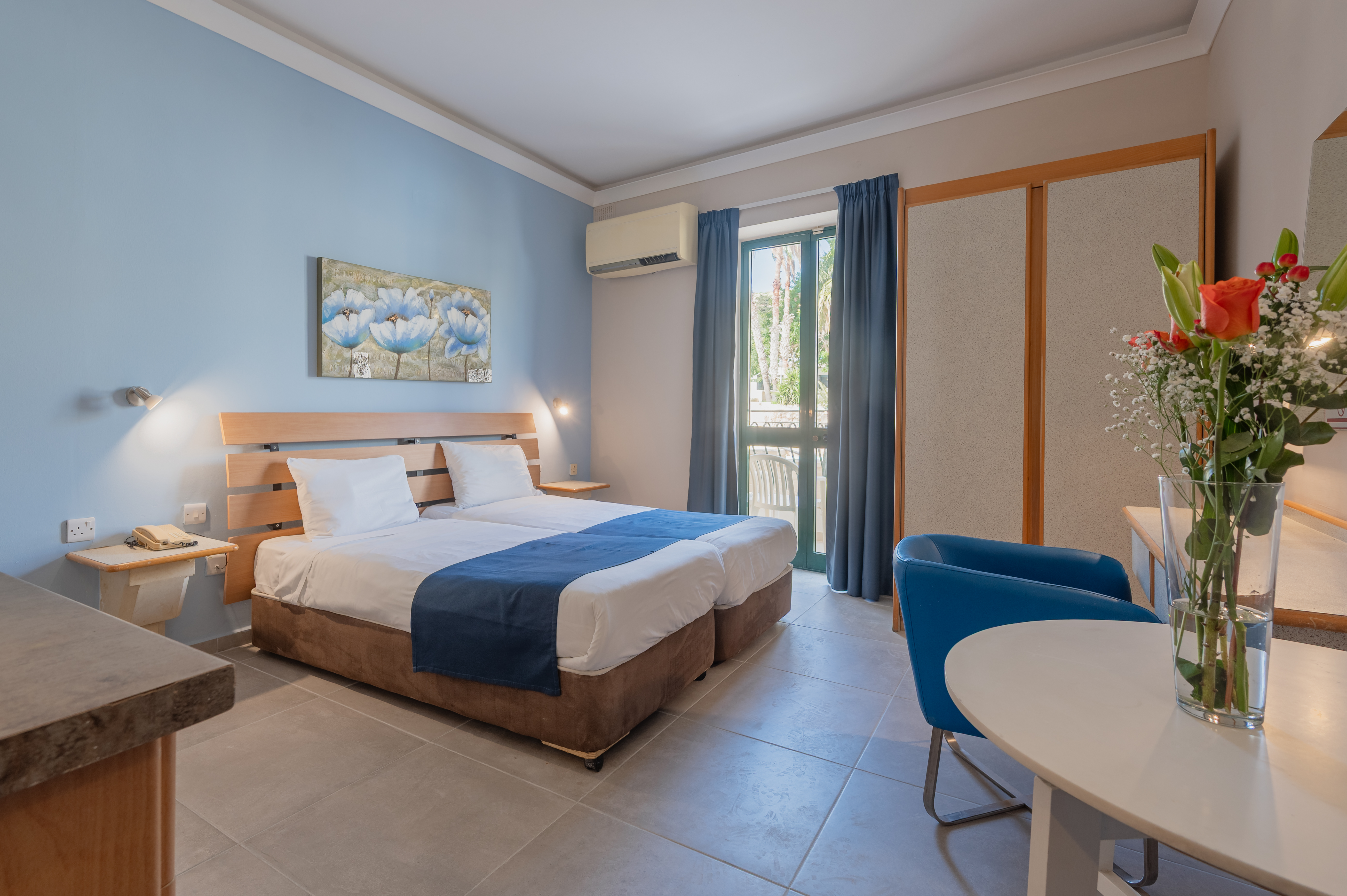 Inland, Double or Twin Bed, Balcony