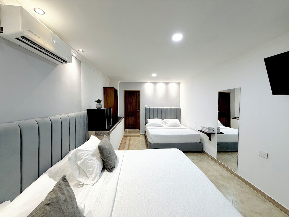 Family, 1 Single and 2 Double Beds