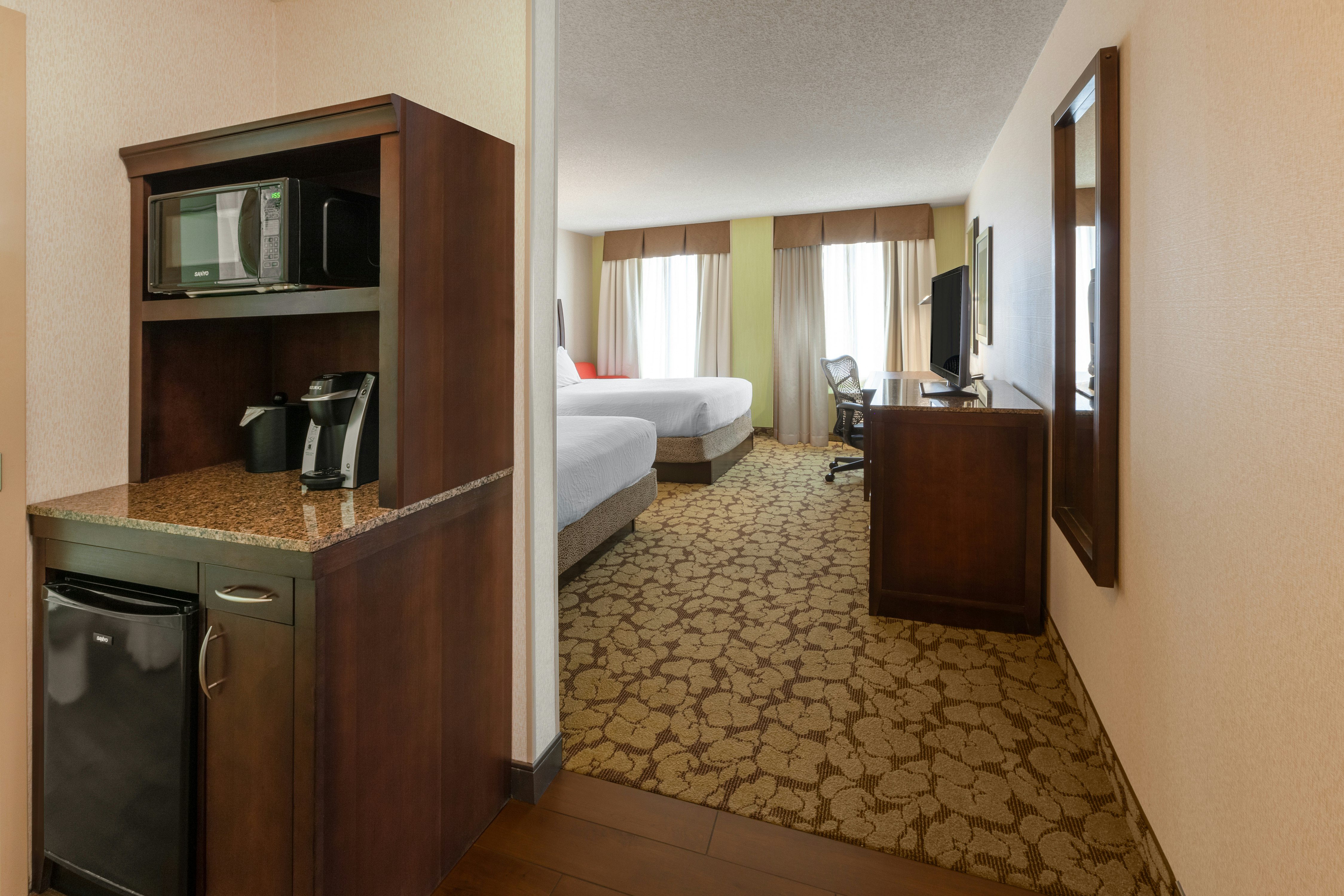 غرفة بسريرين كوين، Hilton Garden Inn Pittsburgh University Place 4/4