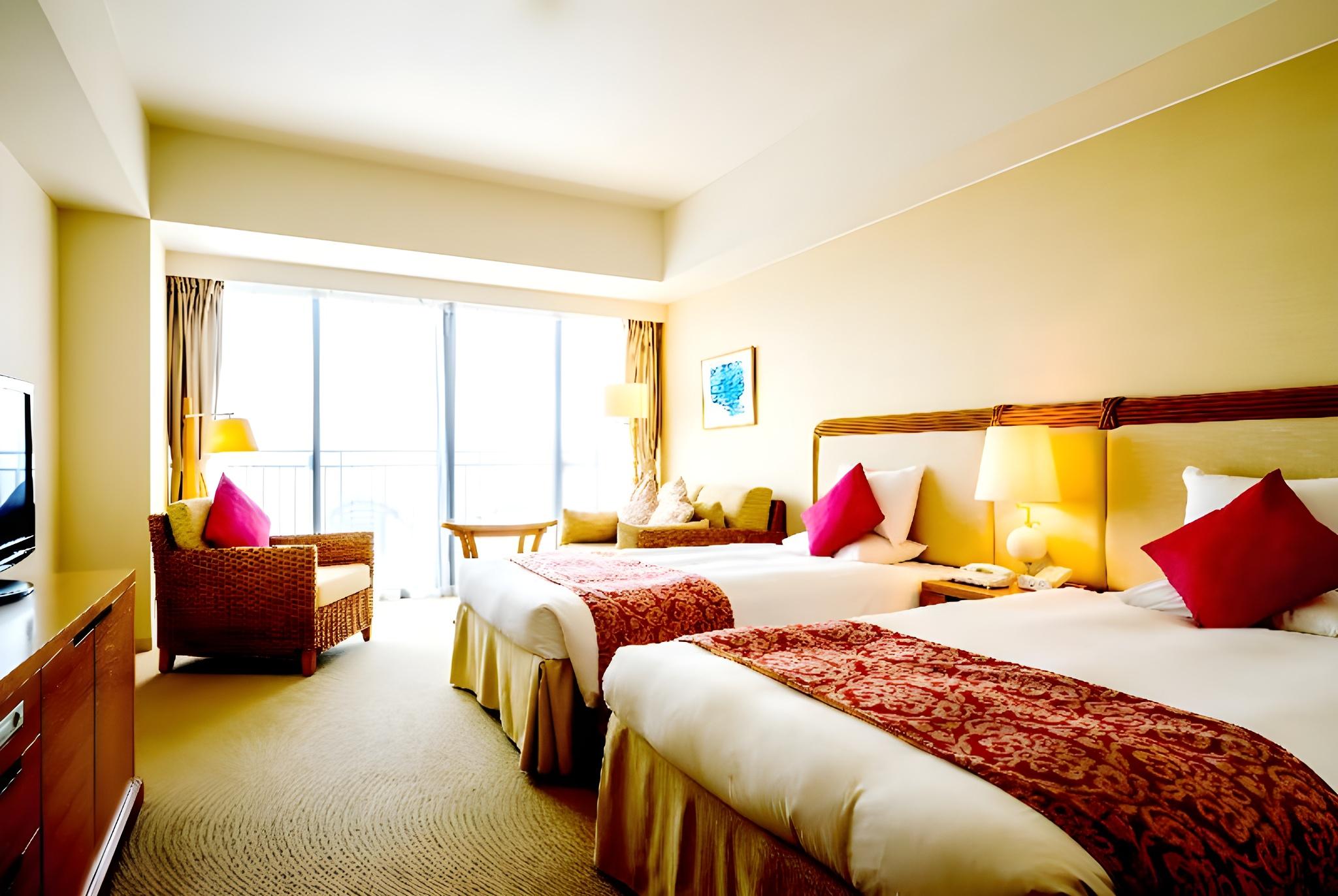 Semi Room, Deluxe, Triple, 2 Semi Double Beds, Harbour View
