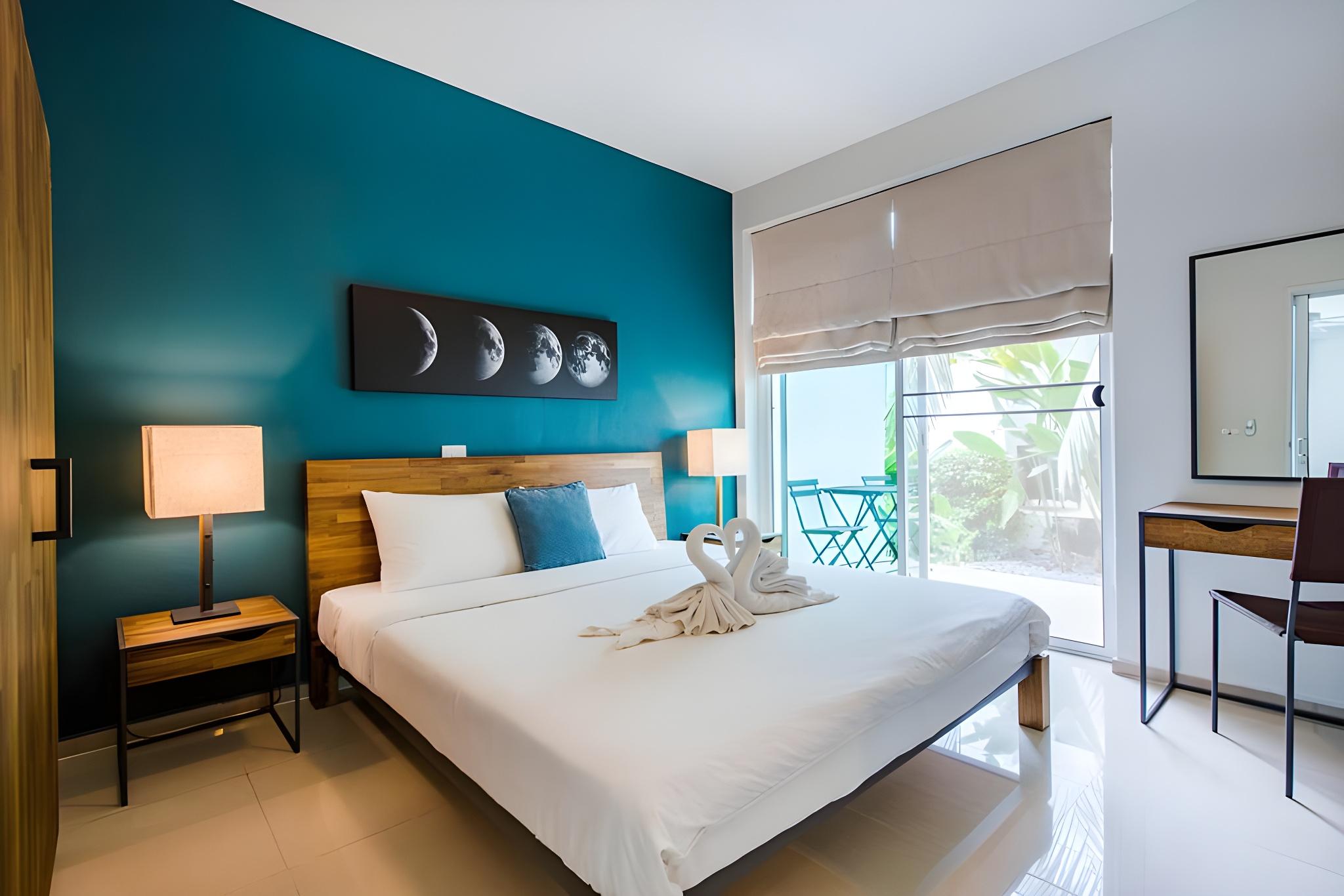 1 Bedroom, Premium, Suite, Double Bed, No Window, with Pool, Terrace
