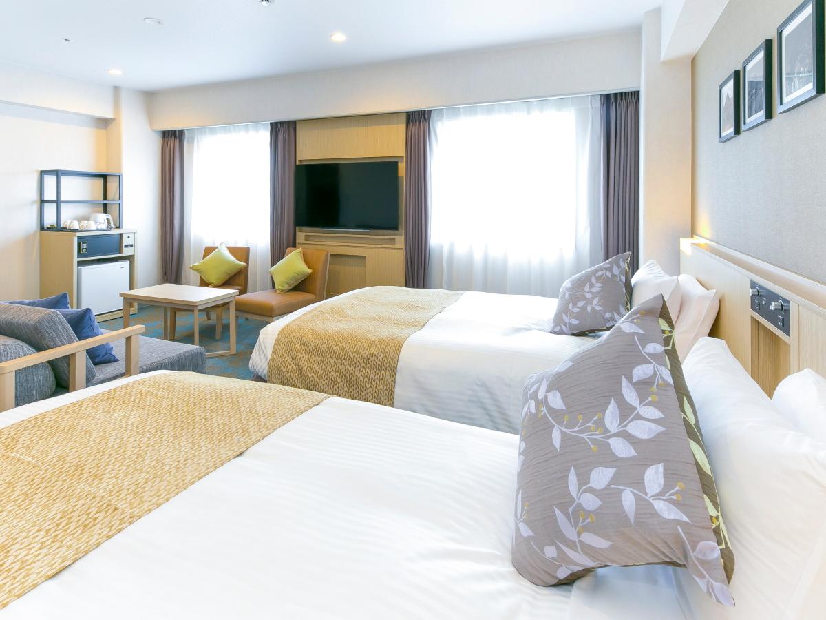 Semi Room, Deluxe, Quadruple, 2 Semi Double Beds, Sofa