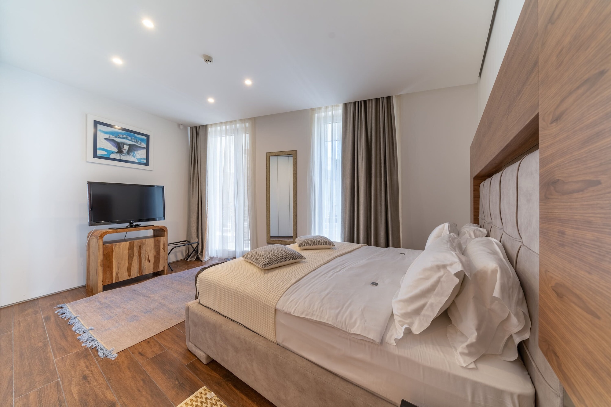 شقة بسرير كينج وسرير كوين بغرفتي نوم بإطلالة جزئية على البحر مع أريكة، Dukley Hotel Resort 6/10