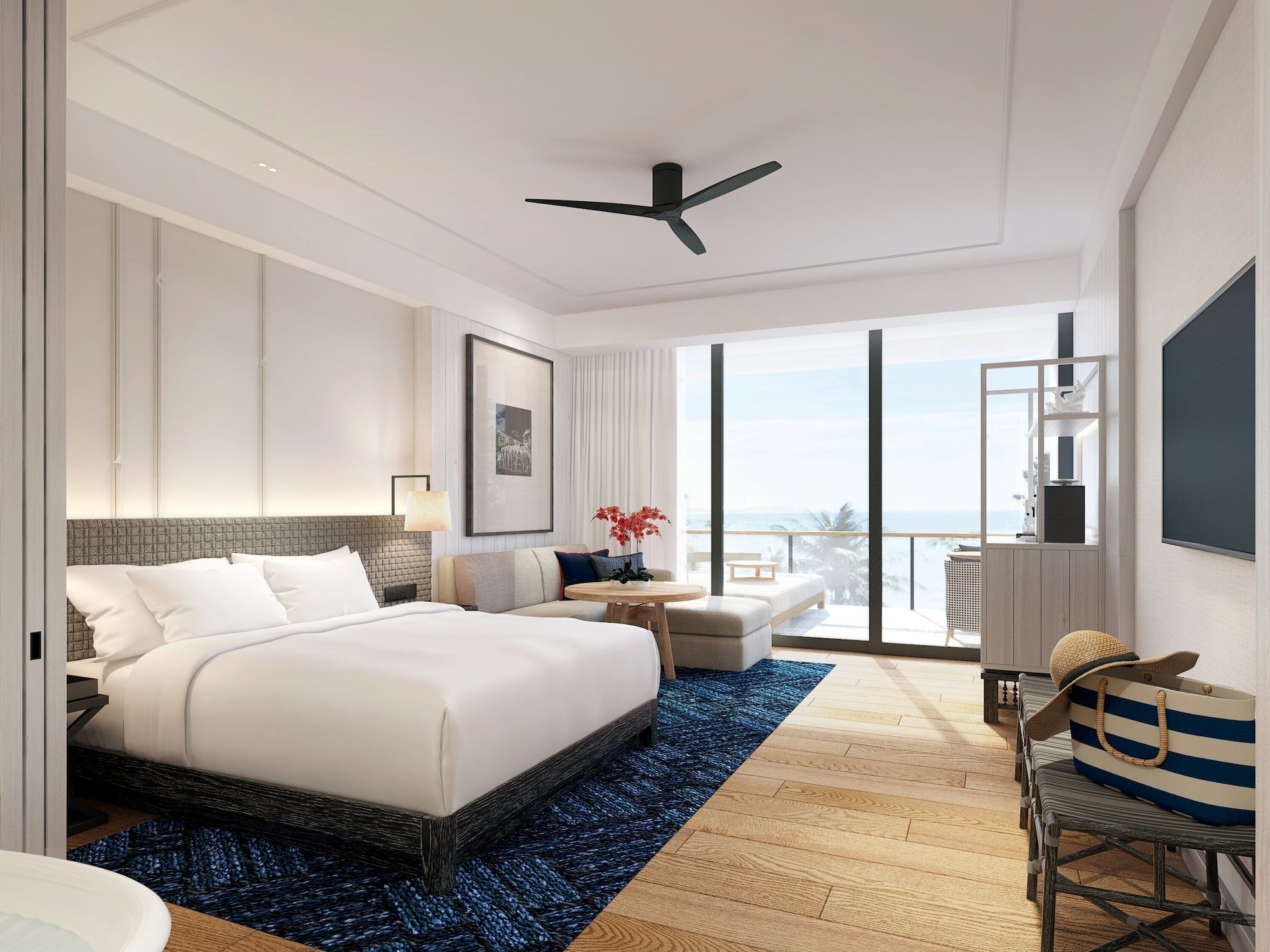 Essential, Deluxe, King Bed, Sea View