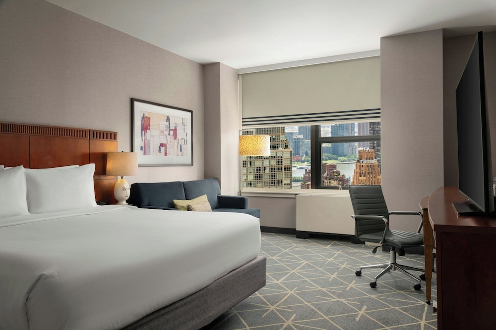 غرفة ديلوكس بسرير كينج مع أريكة، Courtyard New York Manhattan/Midtown East 3/10