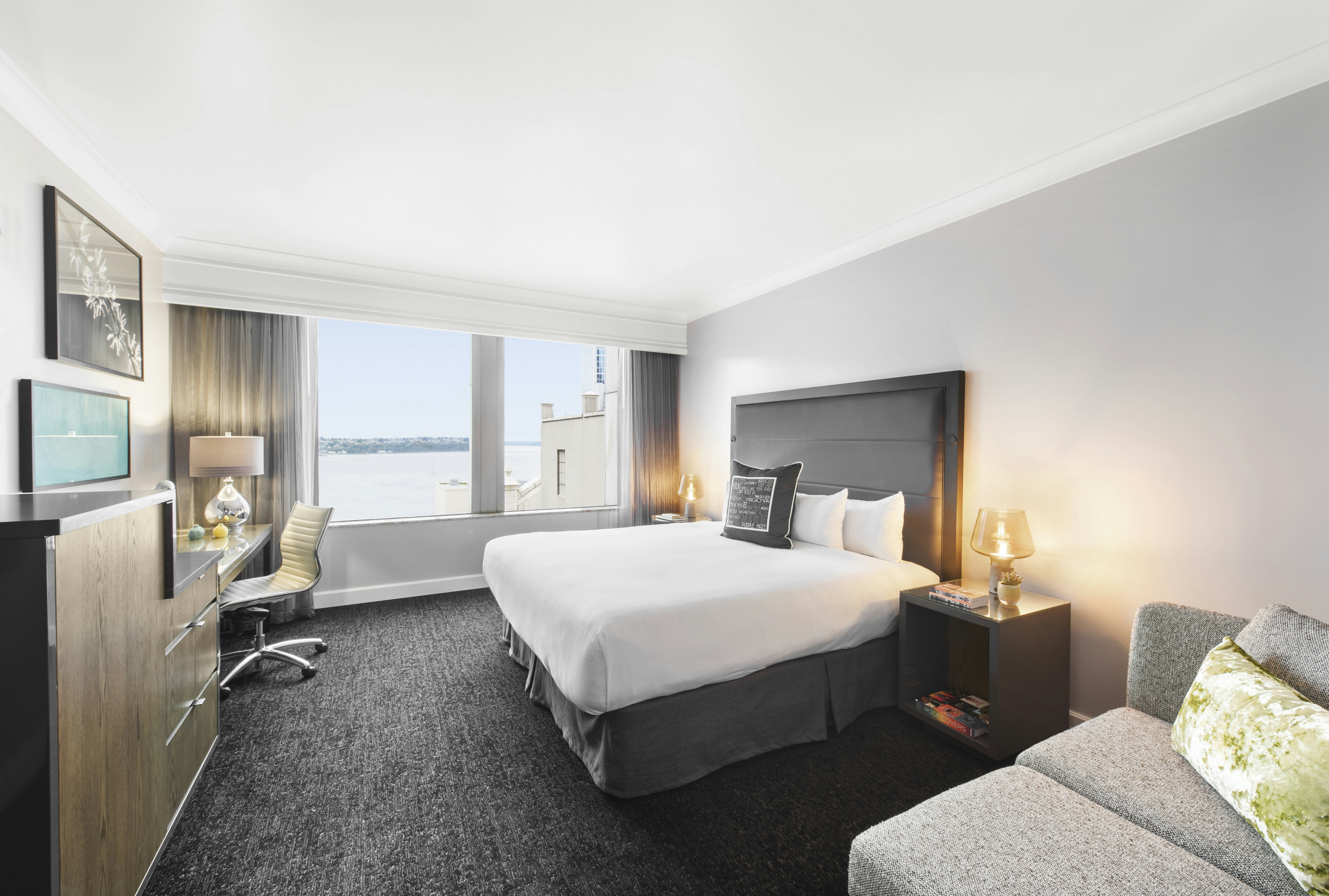 Room, King Bed, Water View, Sofa