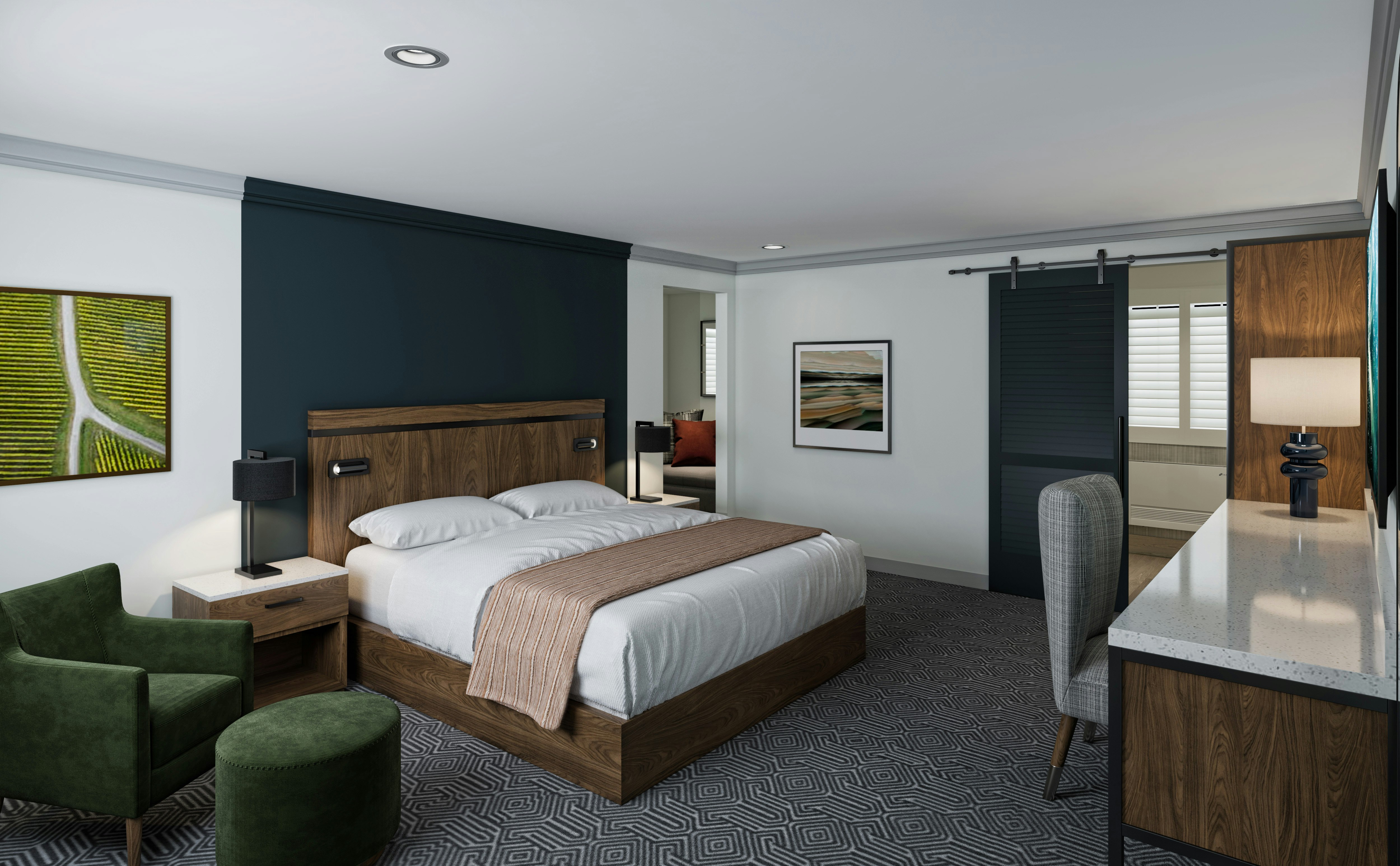 جناح بسرير كينج بغرفة نوم واحدة، The Hadsten Solvang, Tapestry Collection by Hilton 2/2